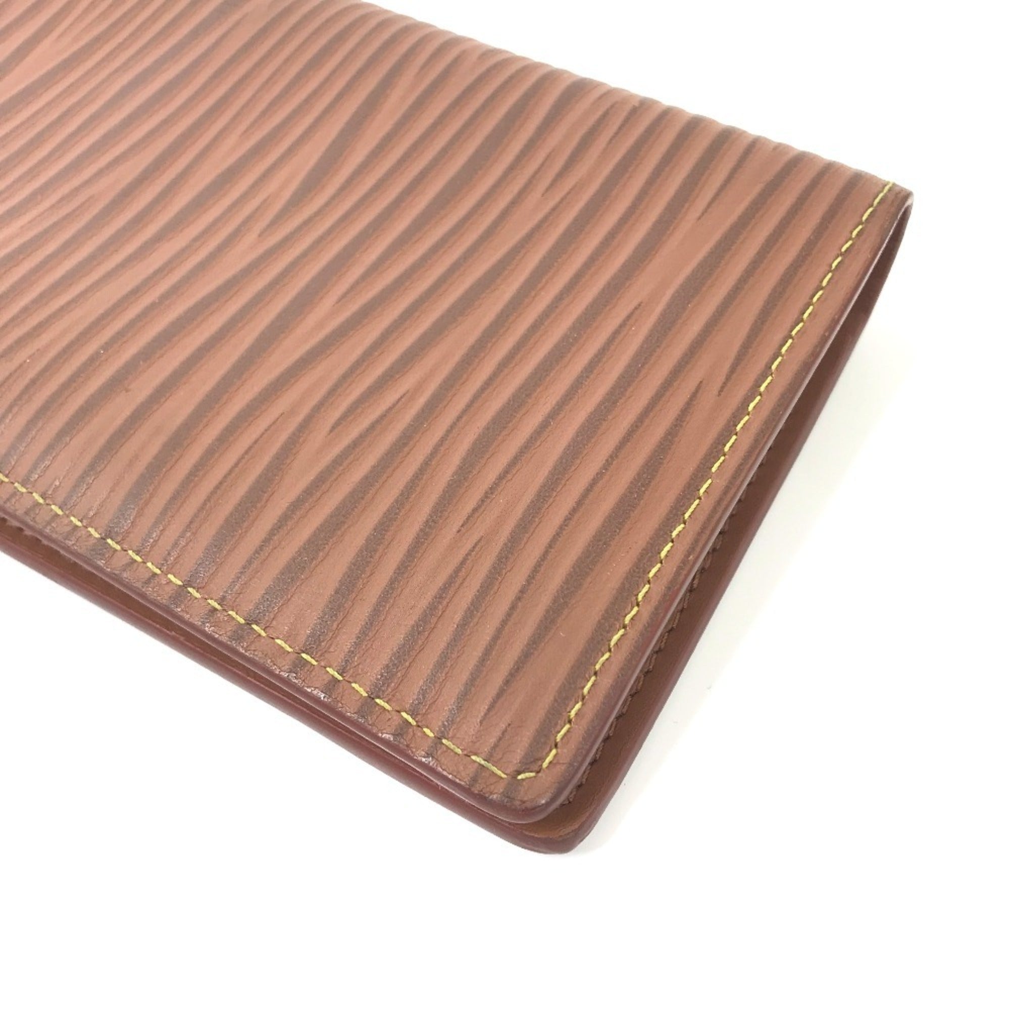 Louis Vuitton Brown Epi Leather Long Wallet (Bi-Fold) (Pre-Owned)
