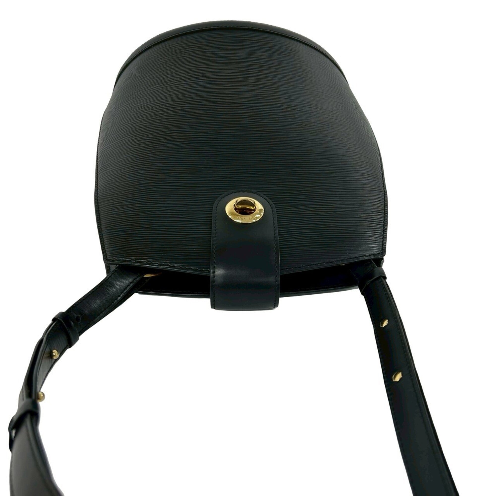 Louis Vuitton Black Leather Shoulder Bag (Pre-Owned)