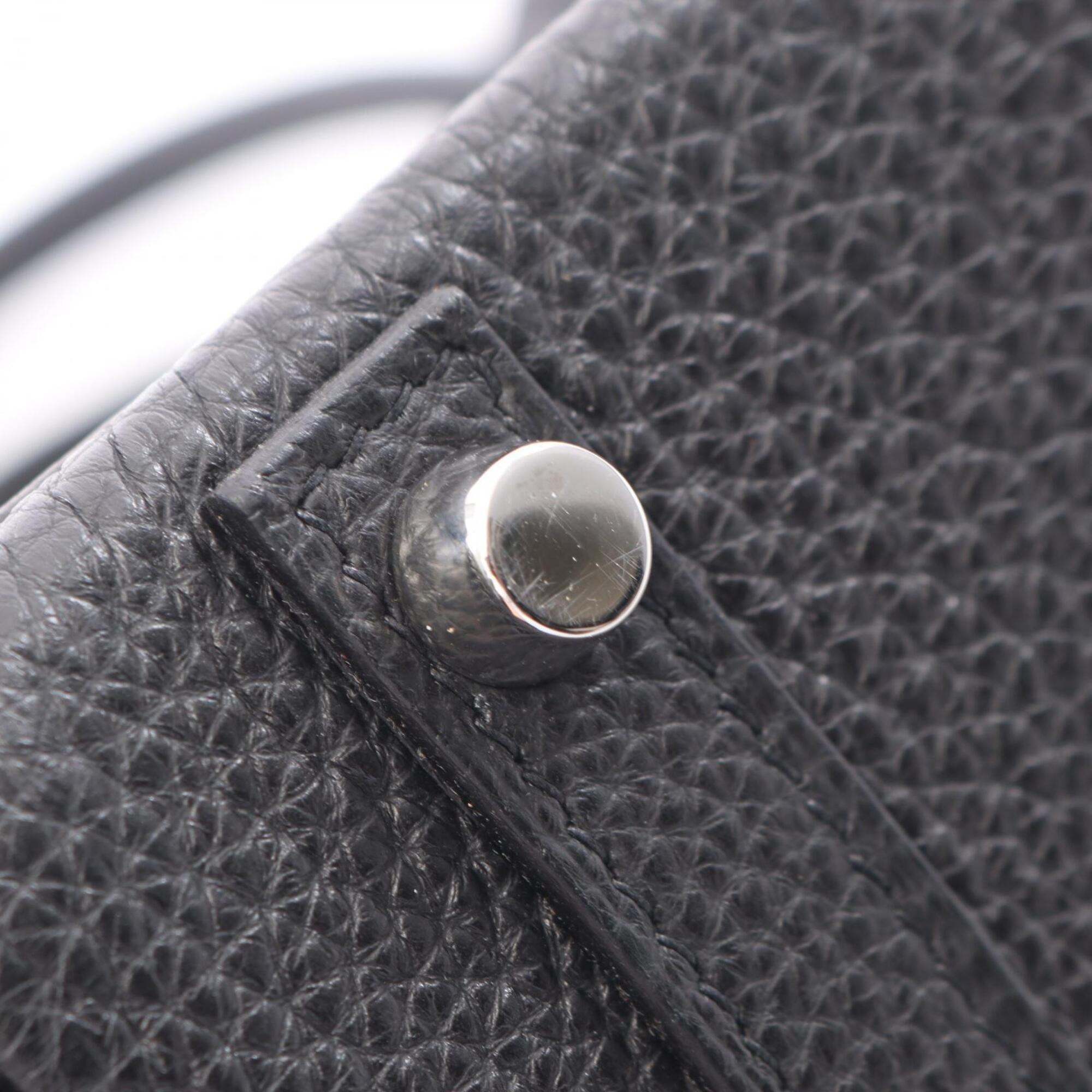 Hermes Black Togo Leather Handbag (Pre-Owned)