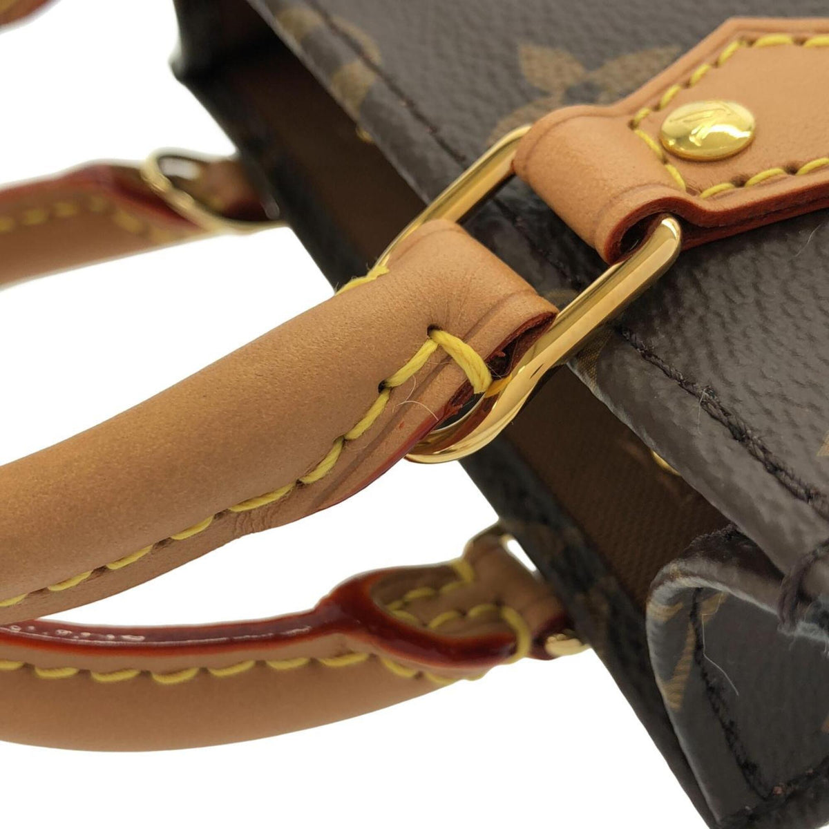 Louis Vuitton Marron Monogram Coated Canvas Handbag (Pre-Owned)