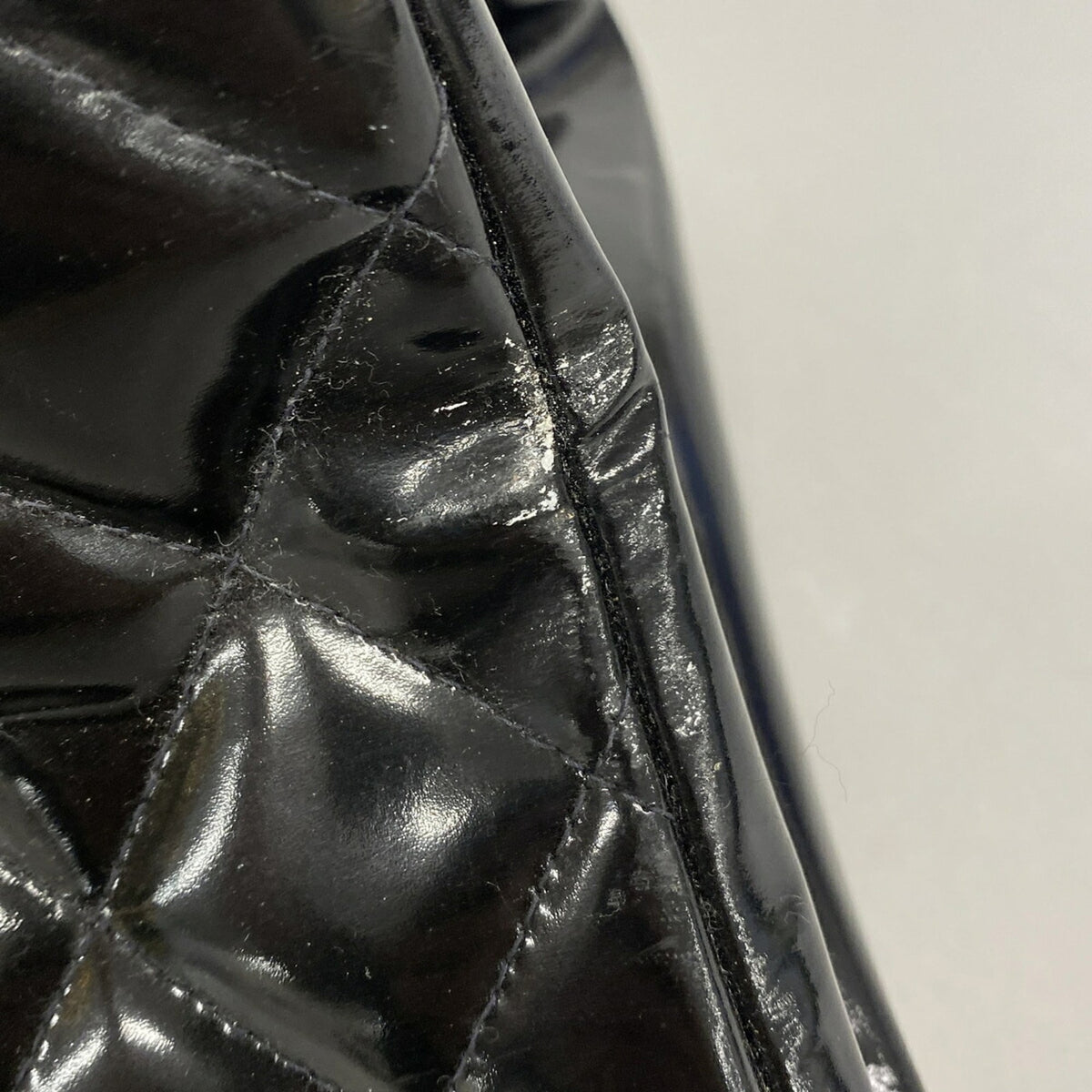 Chanel Black Patent Leather Tote Bag (Pre-Owned)