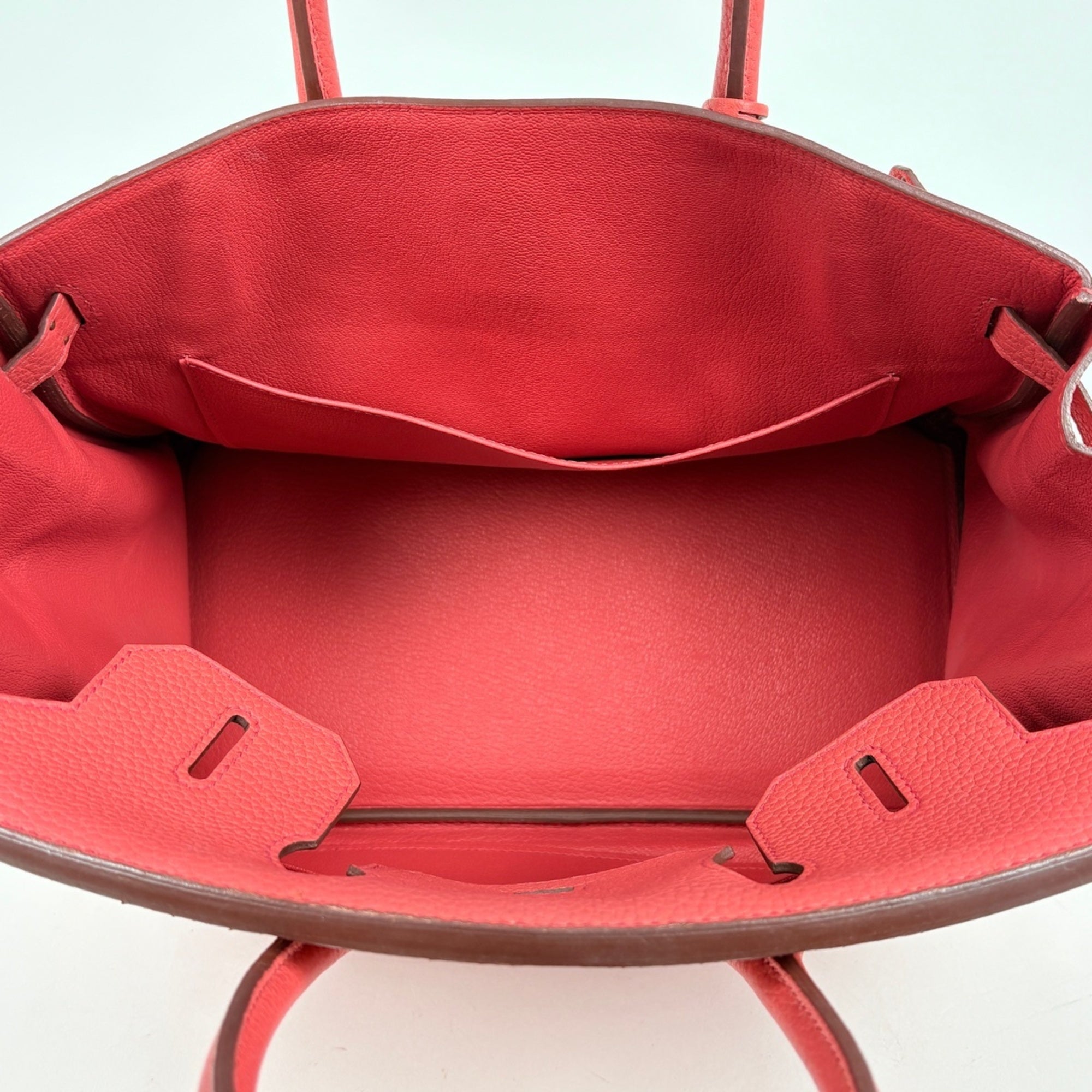 Hermes Bougainvillier Taurillon Clemence Leather Handbag (Pre-Owned)