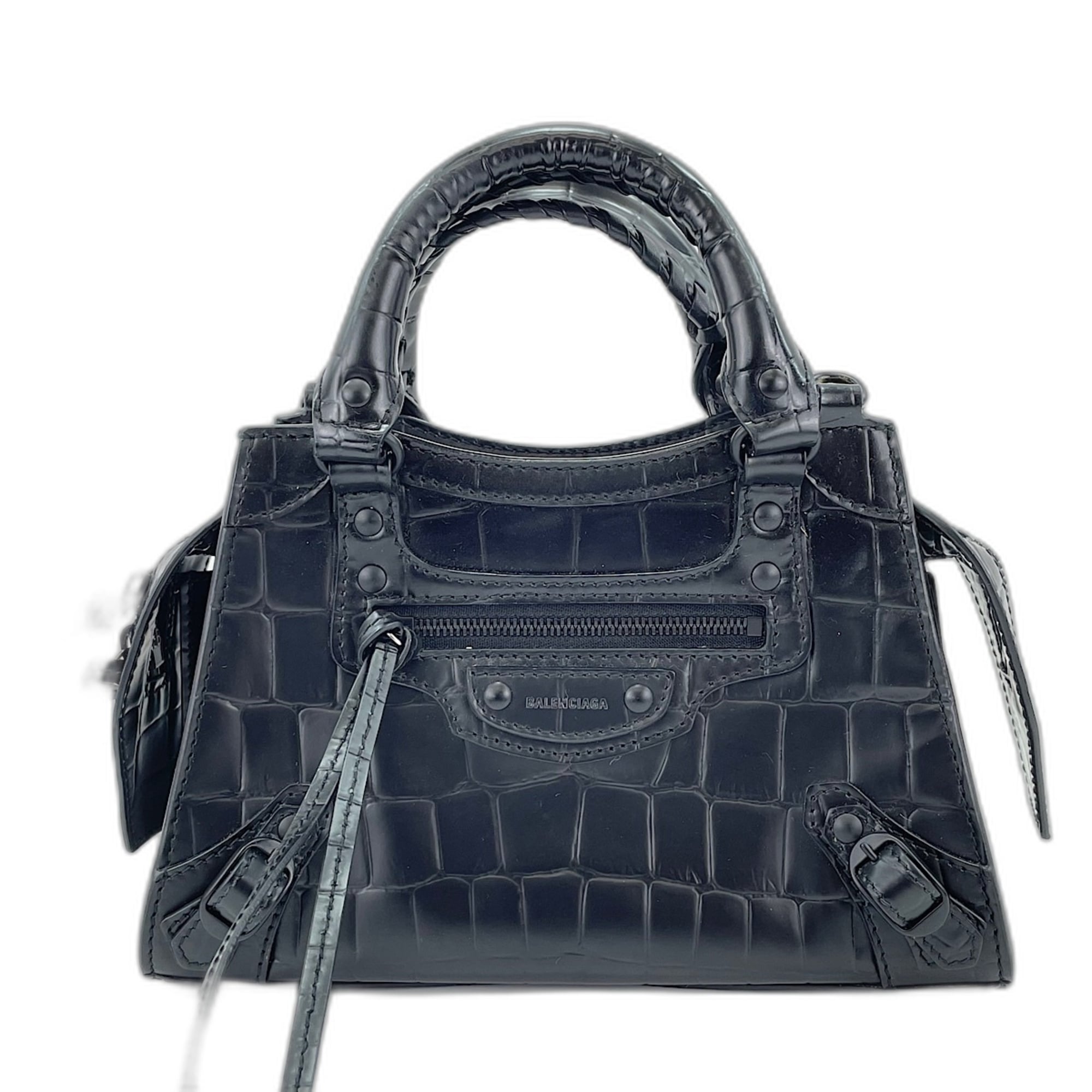 Balenciaga Black Leather Handbag (Pre-Owned)