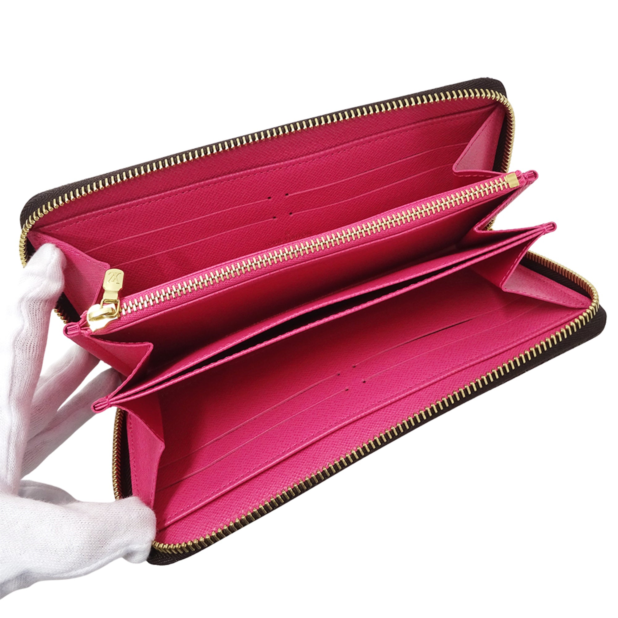 Louis Vuitton Brown Grenade Monogram Pink Monogram Long Wallet (Bi-Fold) (Pre-Owned)