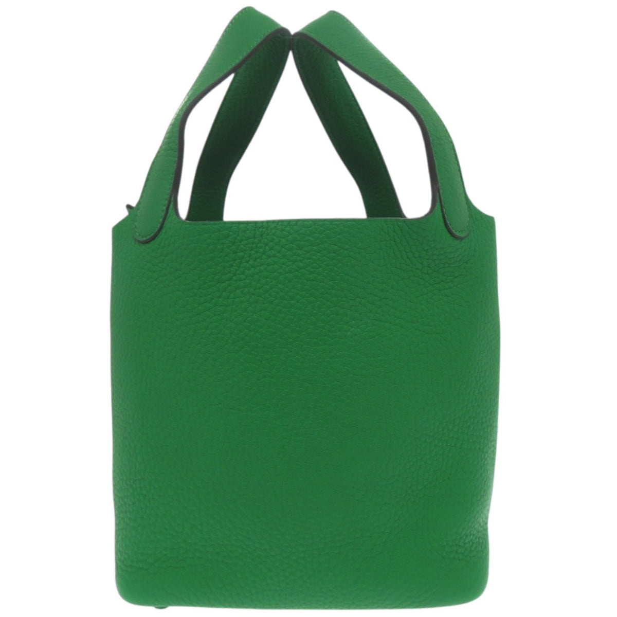 Hermes Green Taurillon Clemence Leather Handbag (Pre-Owned)