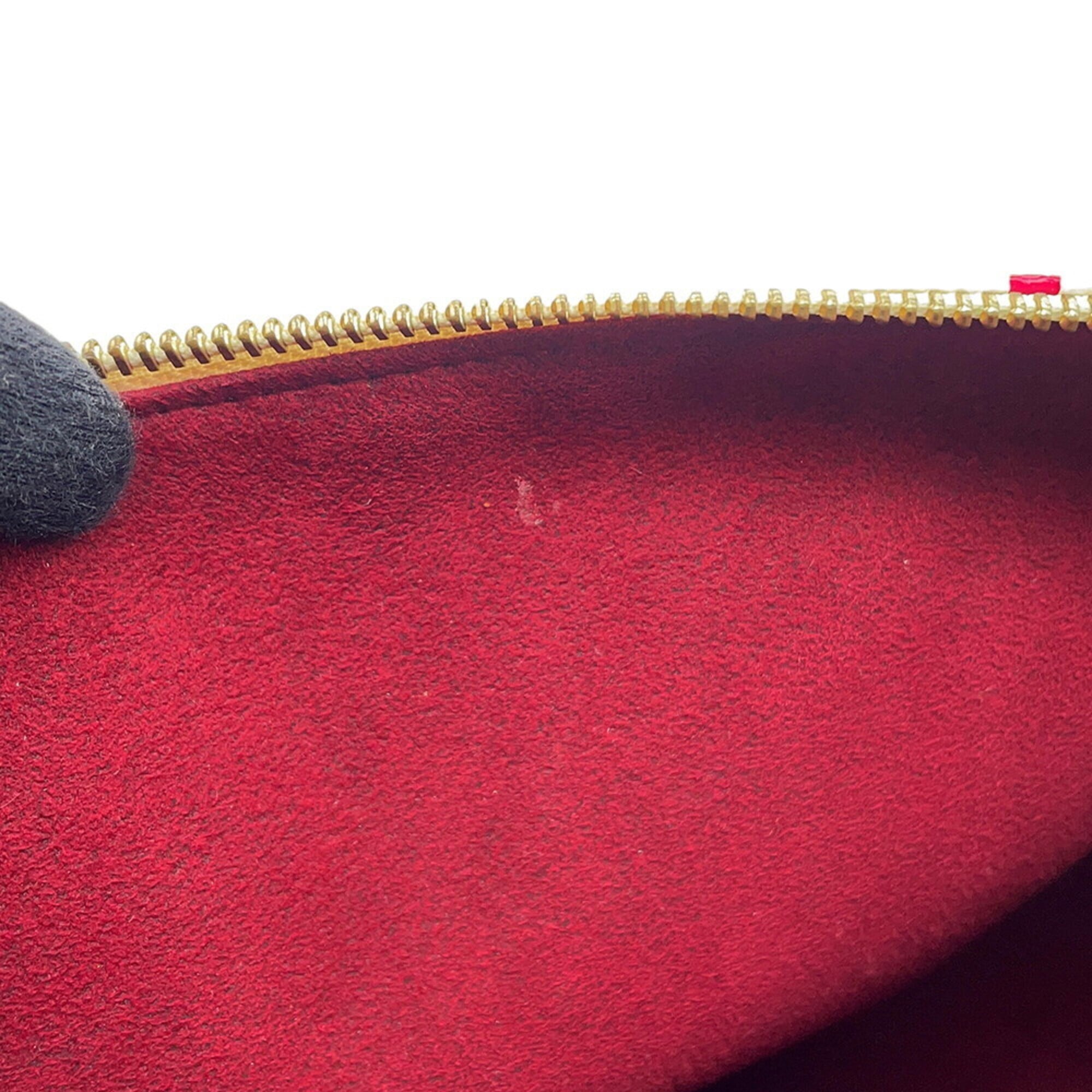 Louis Vuitton Blanc Red Color Monogram Multicolore Handbag (Pre-Owned)