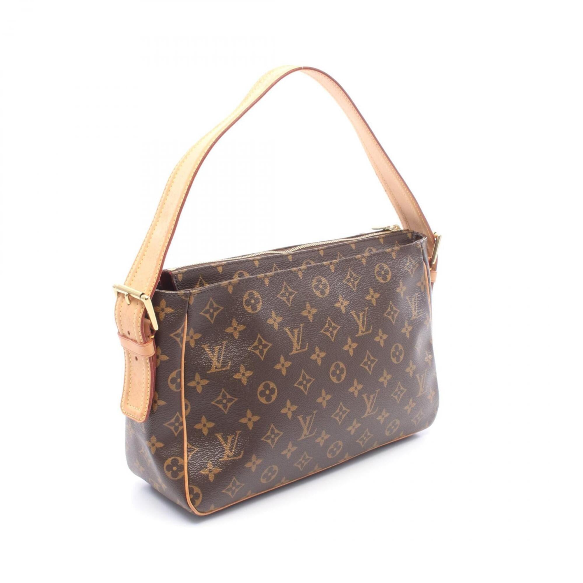 Louis Vuitton Brown Monogram Coated Canvas Handbag Shoulder Bag (Pre-Owned)