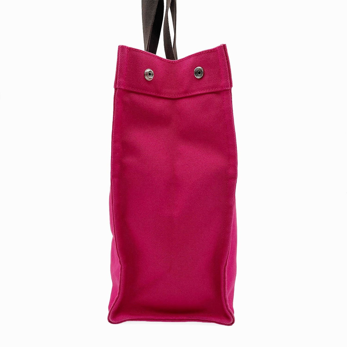 Hermes Brown Pink Canvas Tote Bag (Pre-Owned)