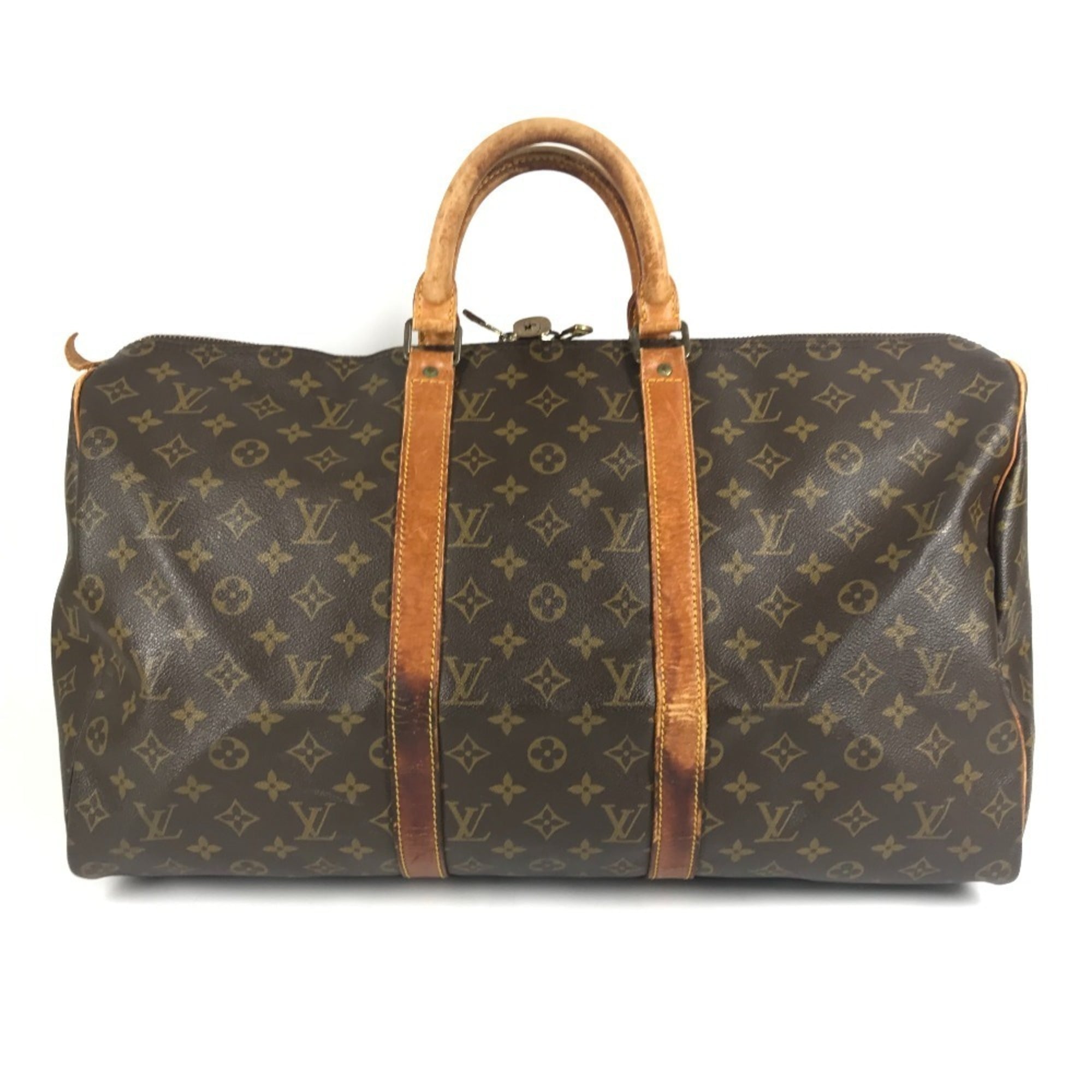 Louis Vuitton Brown Monogram Canvas Boston Bag Handbag (Pre-Owned)