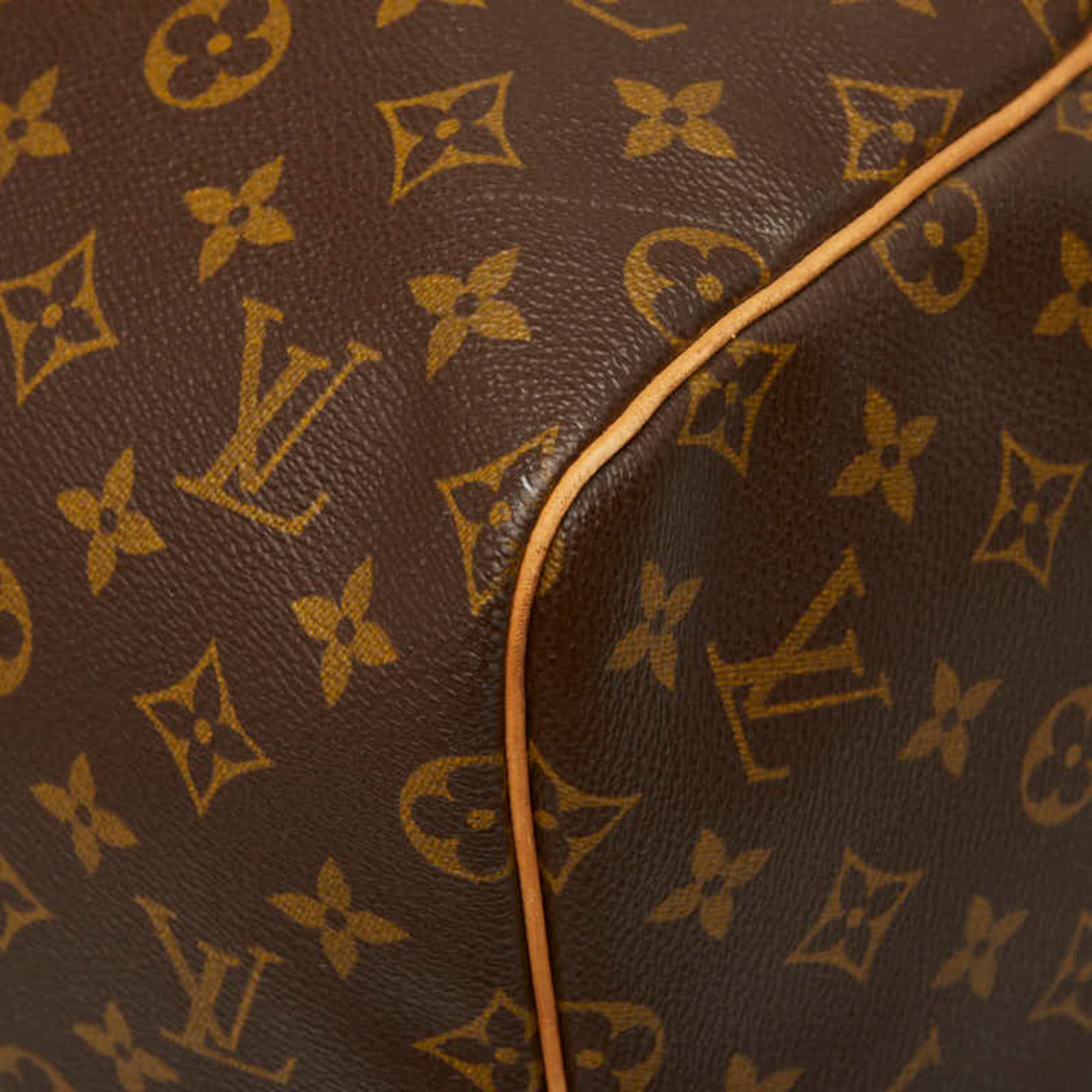 Louis Vuitton Monogram Brown Pvc Leather Boston Bag Handbag (Pre-Owned)