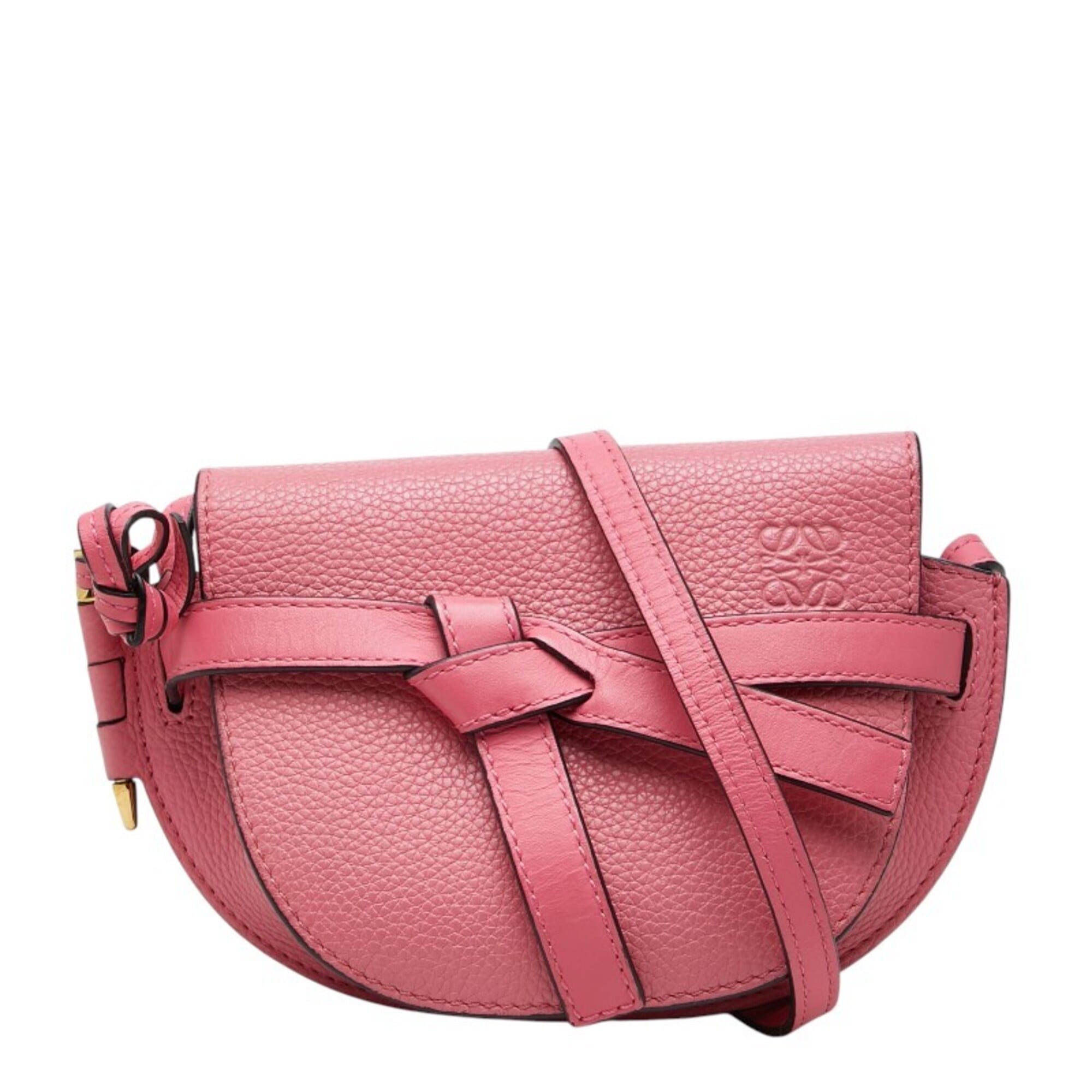 Loewe Pink Leather Shoulder Bag (Pre-Owned)