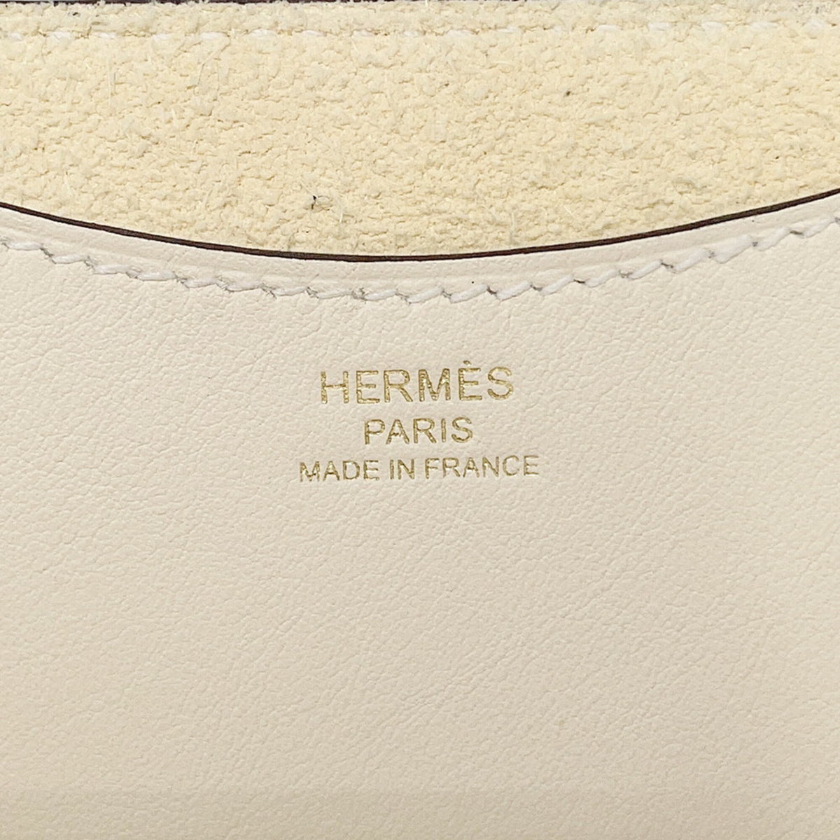 Hermes Gold Taurillon Clemence Leather Swift Leather Tote Bag (Pre-Owned)
