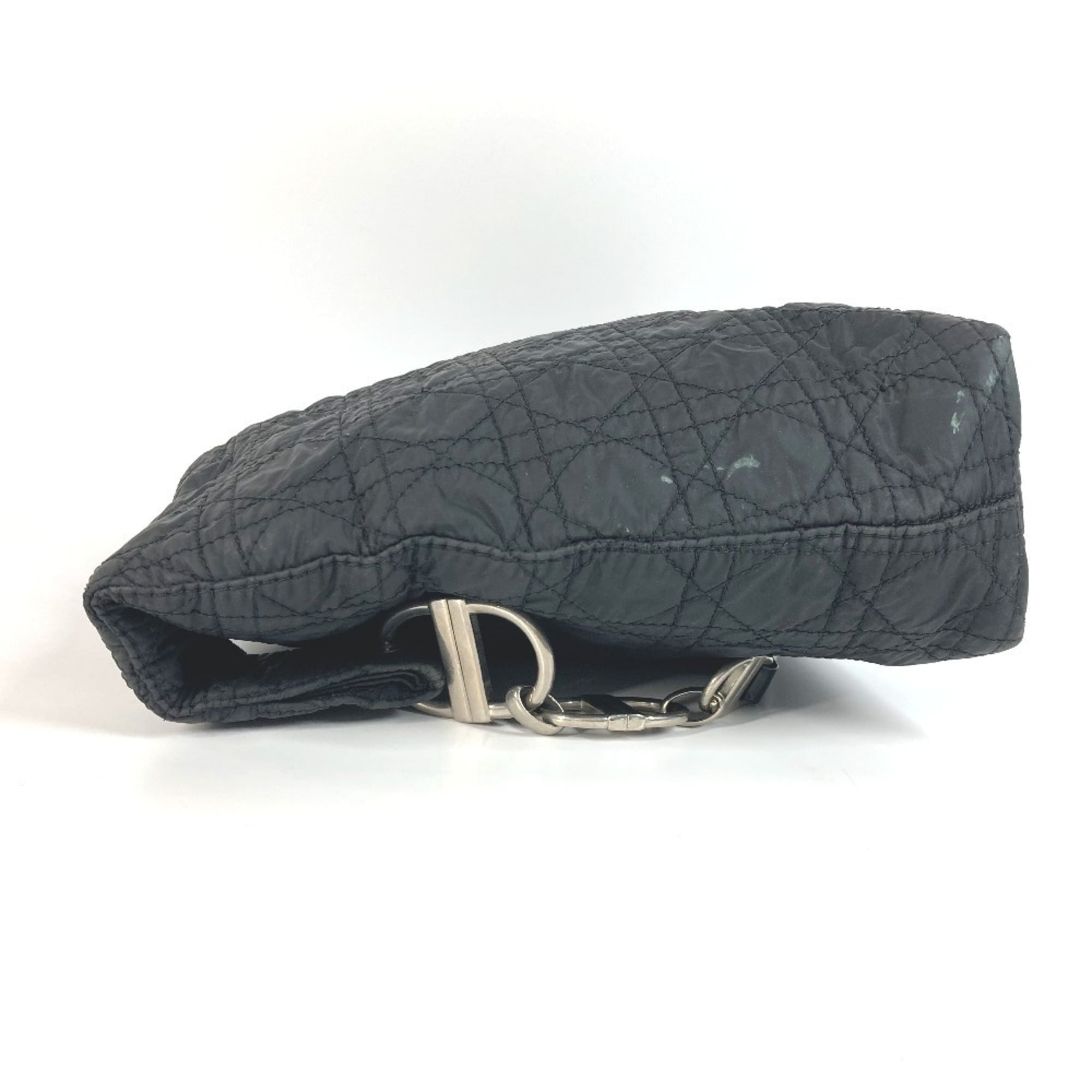 Christian Dior Black Red Color Nylon Shoulder Bag (Pre-Owned)
