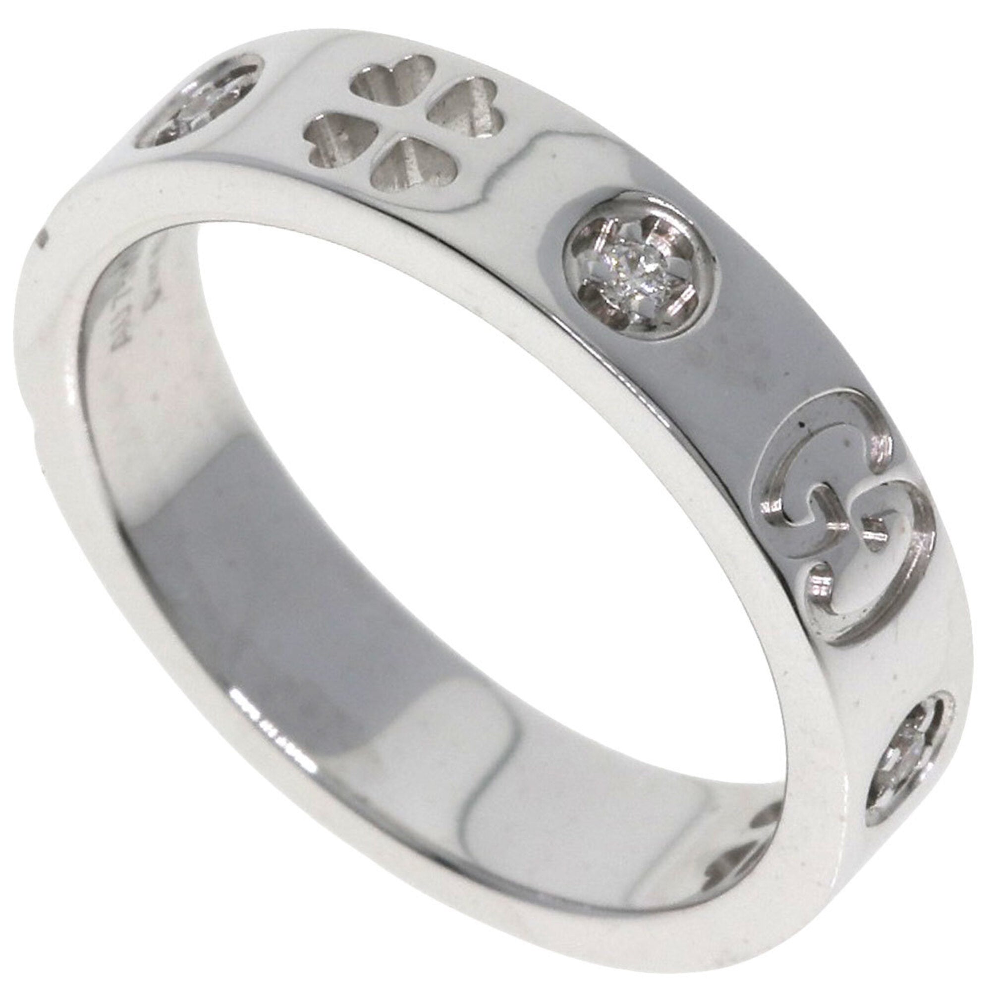 Gucci White Gold White Gold (18K) Band Ring (Pre-Owned)