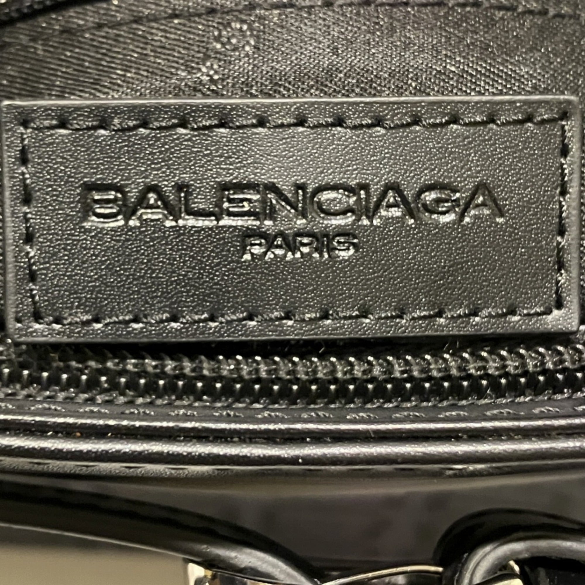 Balenciaga Black Canvas Leather Tote Bag (Pre-Owned)