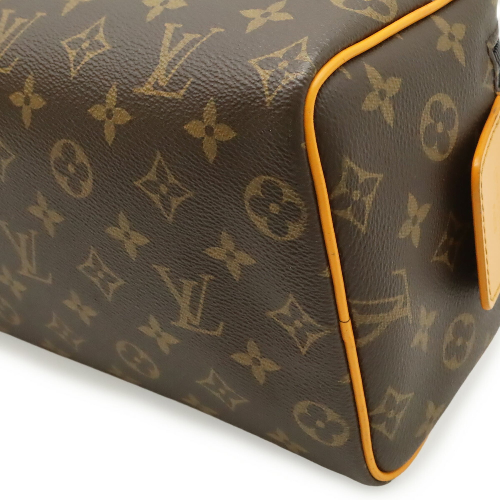 Louis Vuitton Monogram Macassar Monogram Macassar Saffron Yellow Clutch Bag Handbag (Pre-Owned)