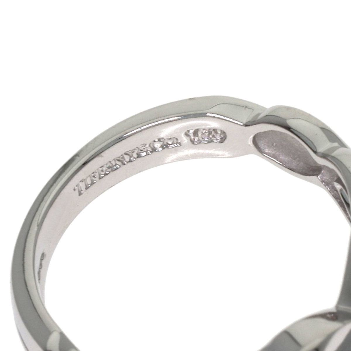 Tiffany Heart White Gold (18K) Band Ring (Pre-Owned)