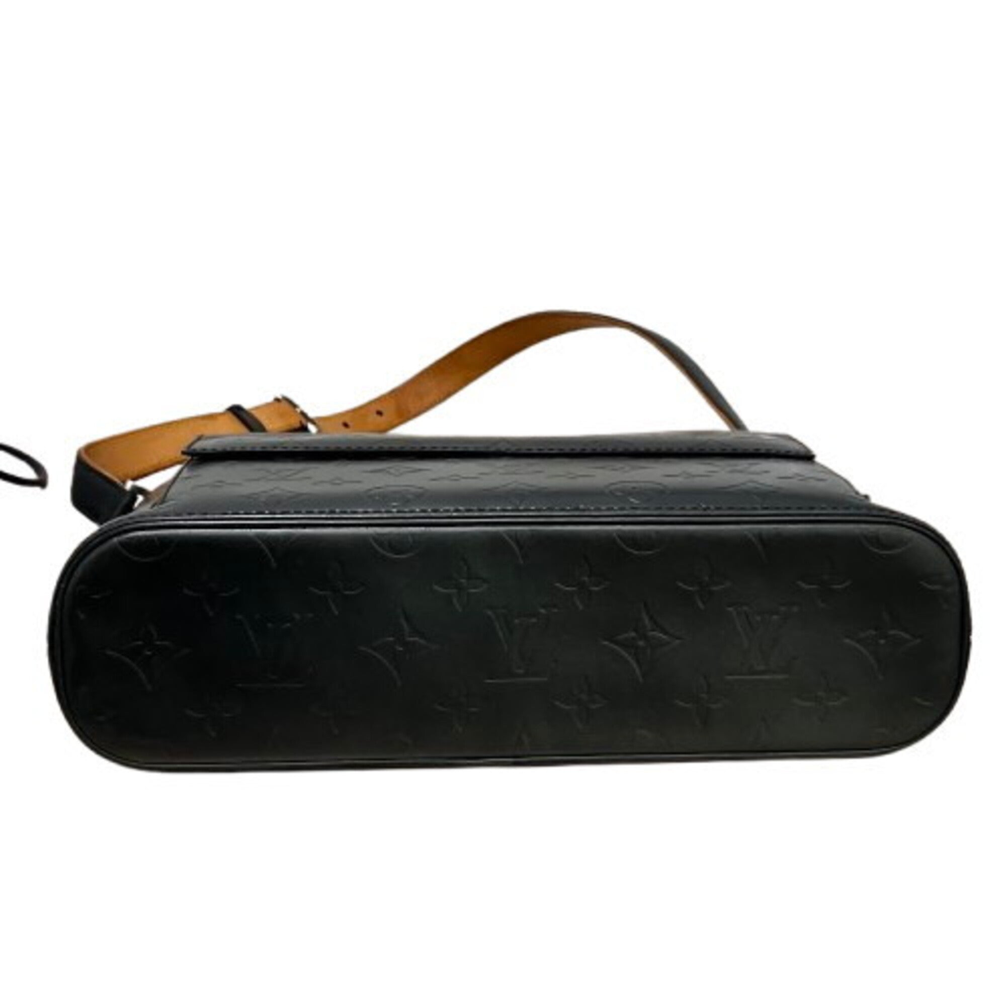 Louis Vuitton Black Leather Shoulder Bag (Pre-Owned)