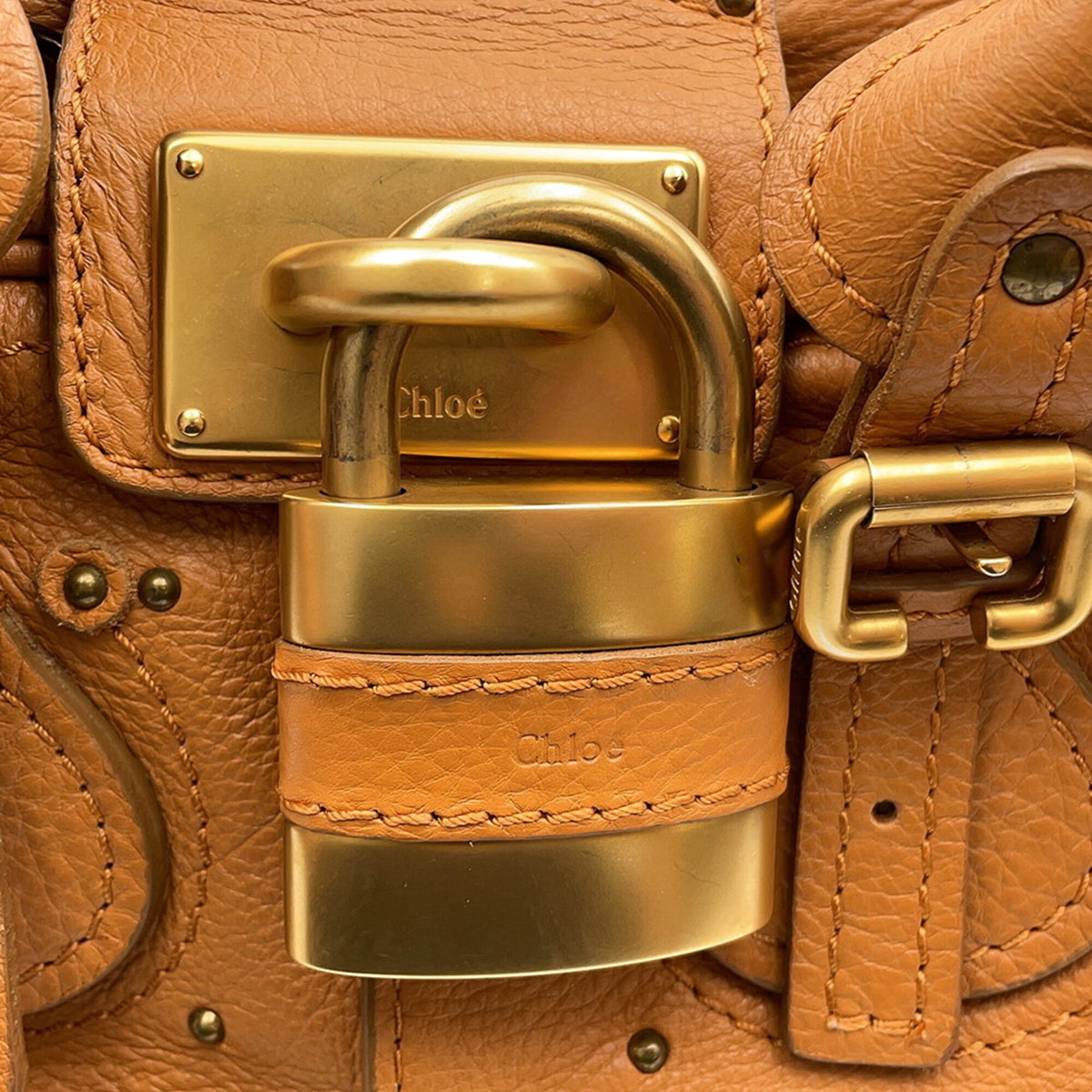 Chloé Paddington Light Brown Leather Handbag (Pre-Owned)