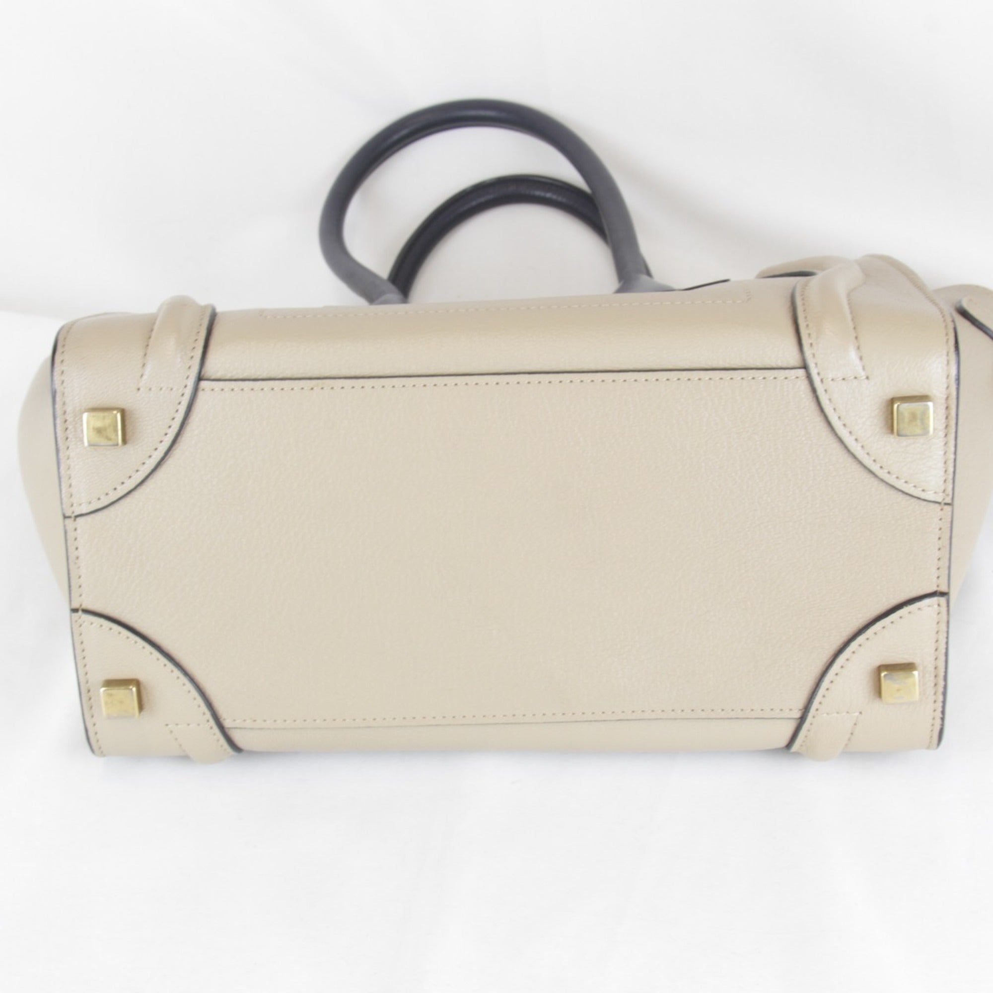 Celine Beige Leather Tote Bag (Pre-Owned)