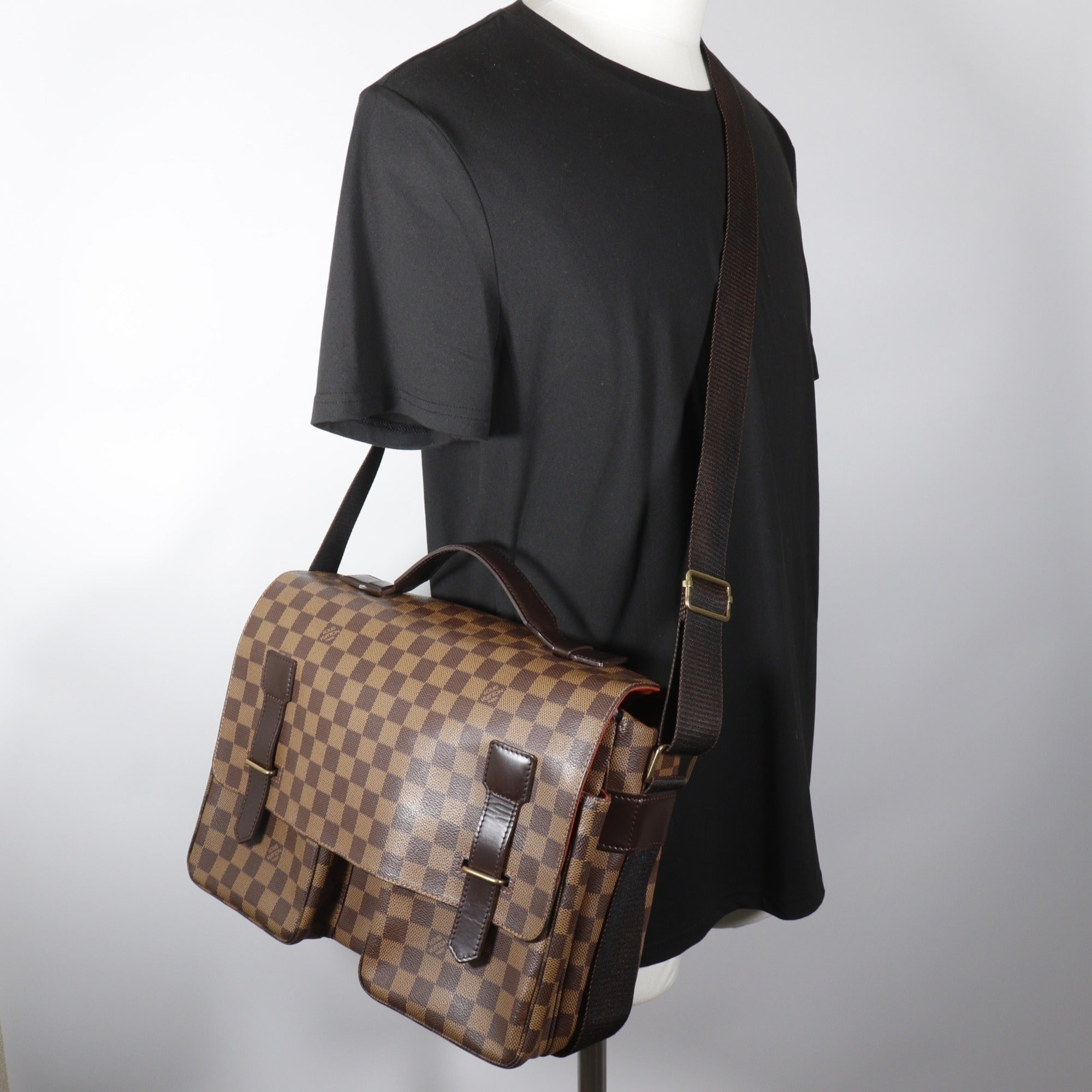 Louis Vuitton Brown Damier Canvas Shoulder Bag (Pre-Owned)