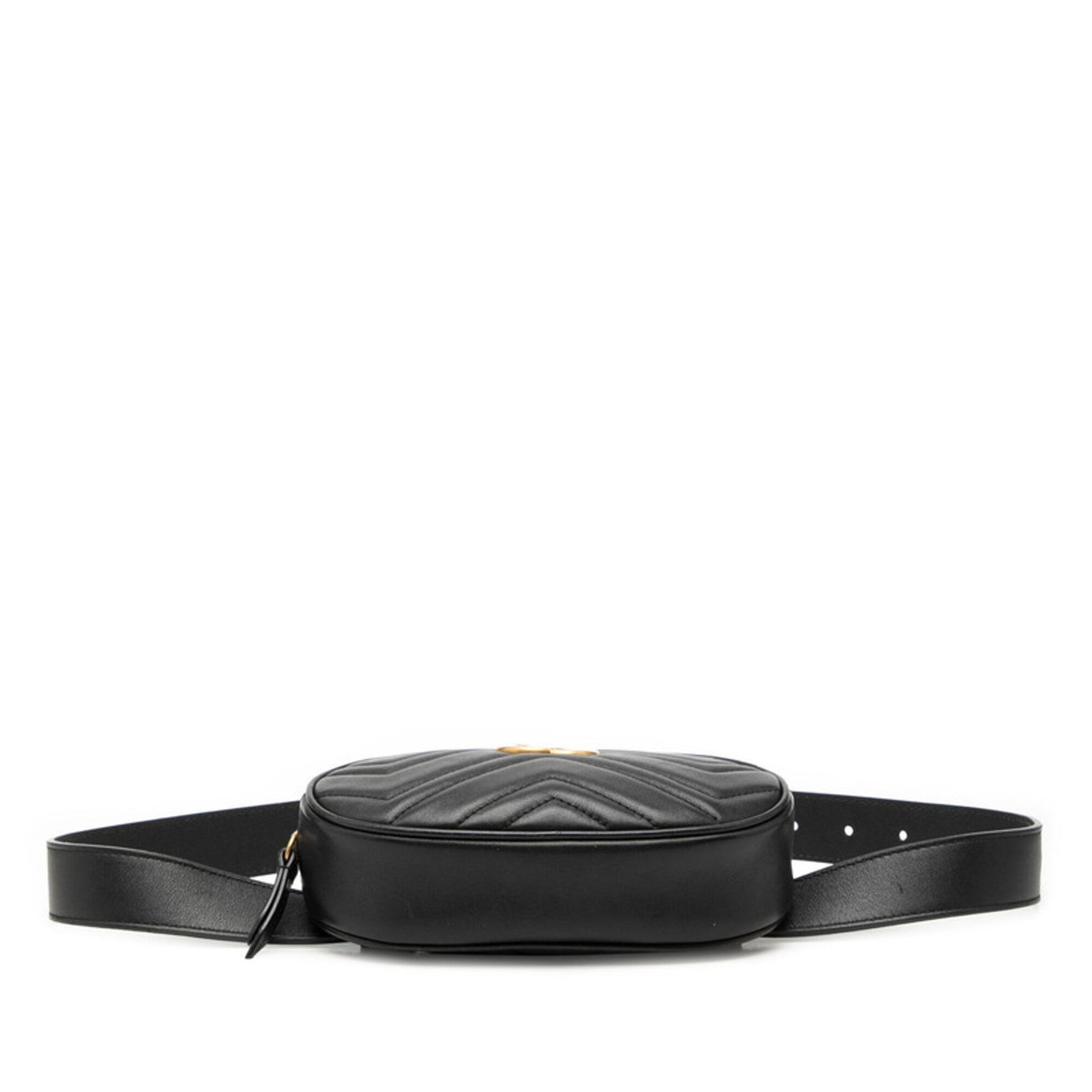 Gucci Black Leather Sling Bag (Pre-Owned)
