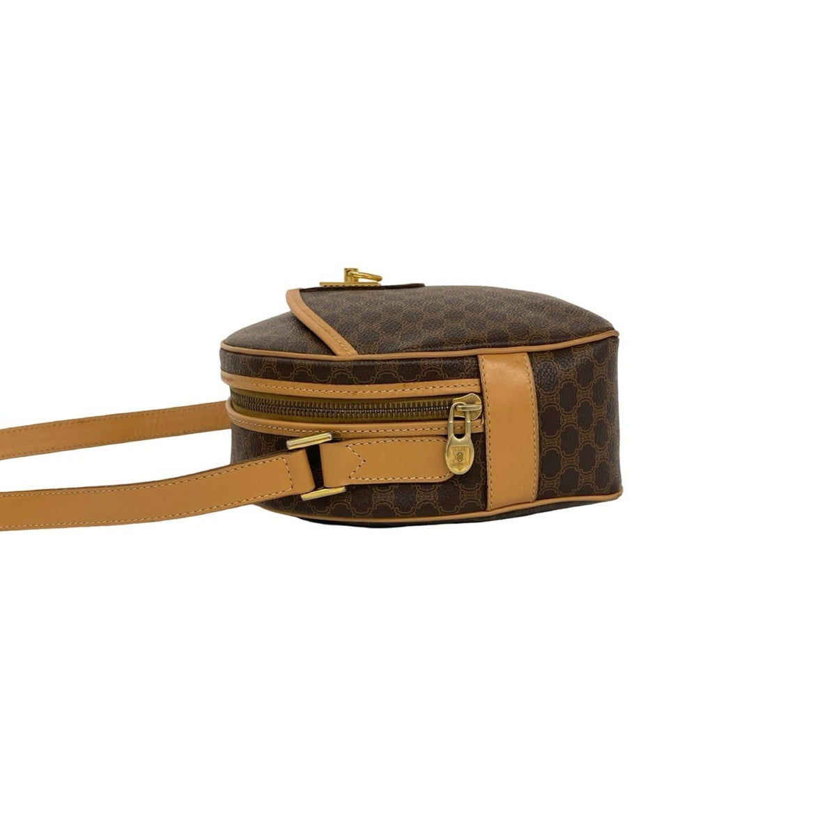 Celine Brown Leather Pvc Shoulder Bag (Pre-Owned)