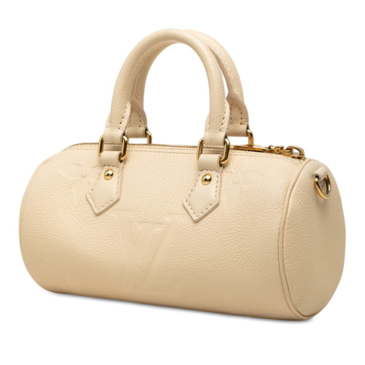 Louis Vuitton Ivory Leather Handbag Pouch Shoulder Bag (Pre-Owned)