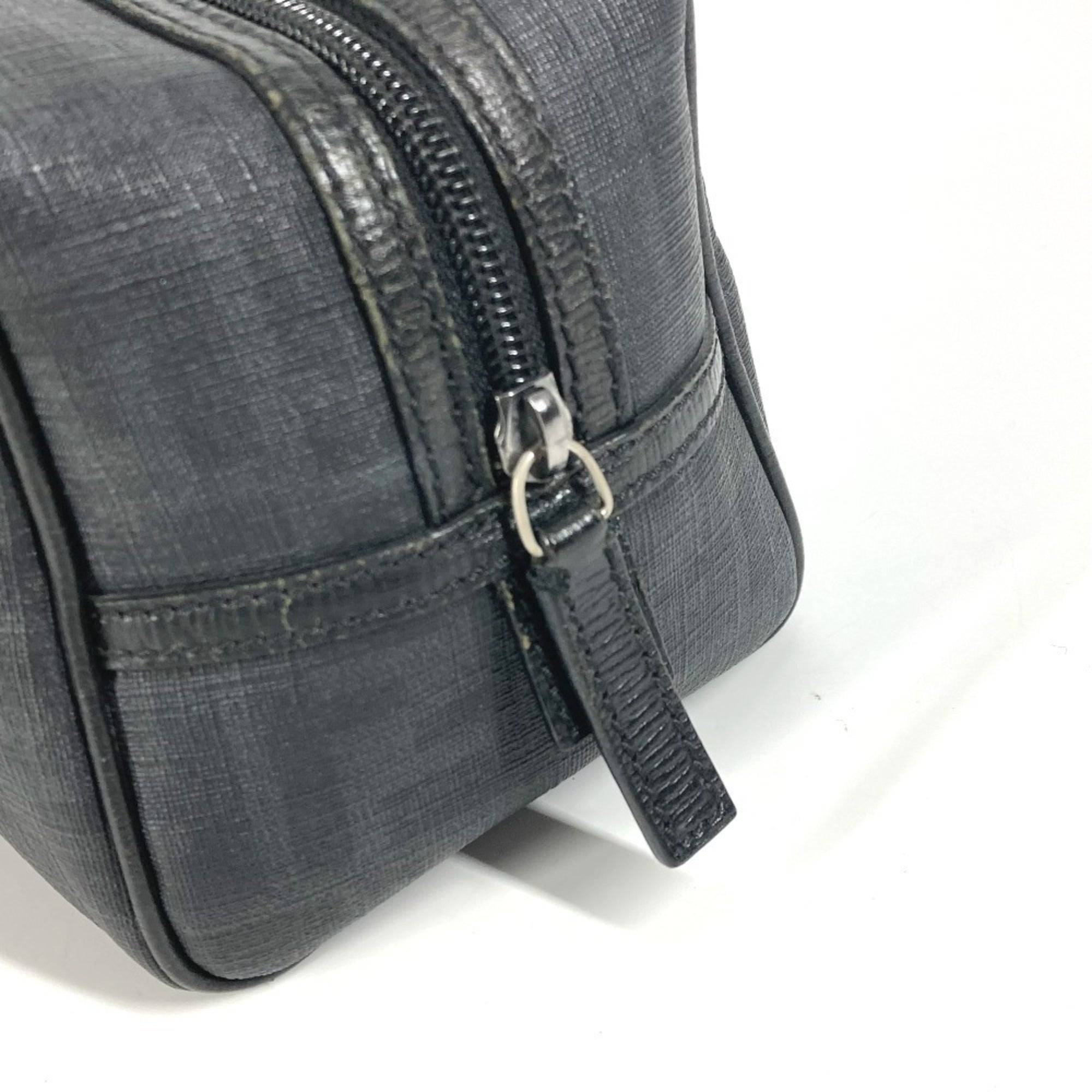 Fendi Zucca Black Pvc Pouch (Pre-Owned)