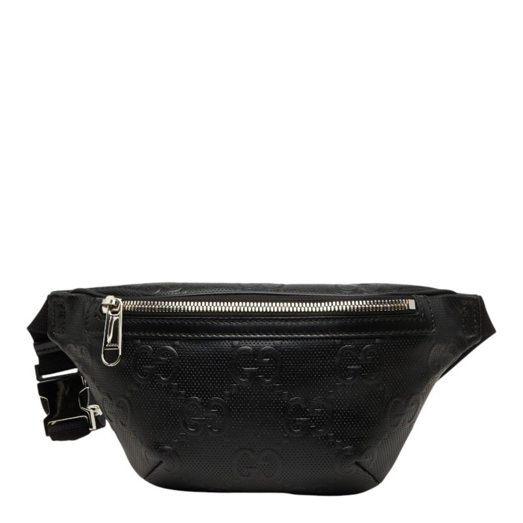Gucci Black Leather Fanny Pack Sling Bag (Pre-Owned)