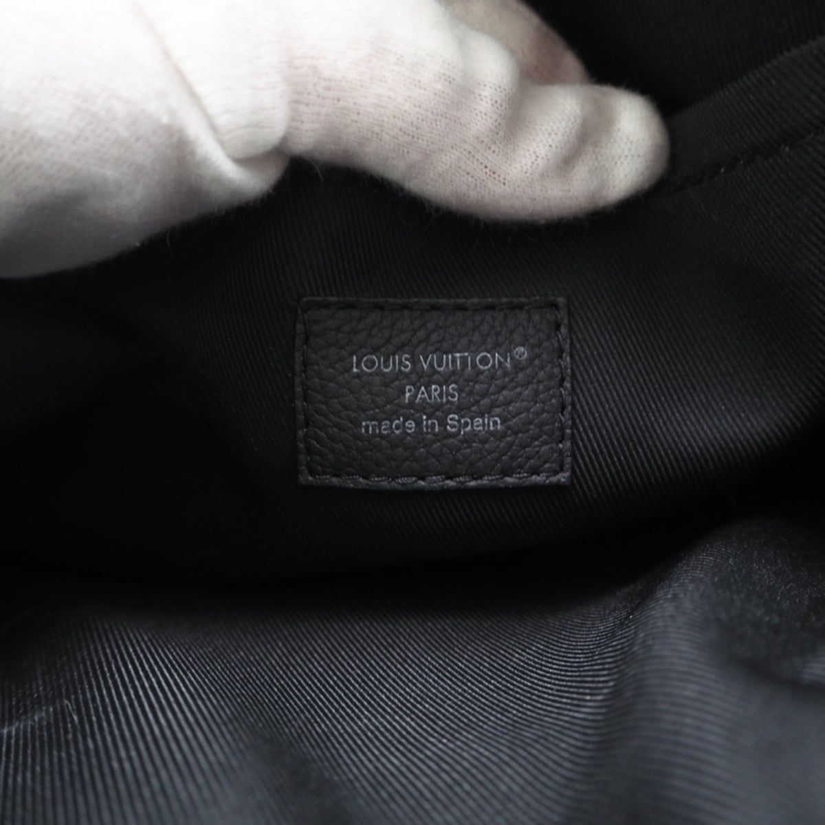 Louis Vuitton Black Gray Coated Canvas Leather Shoulder Bag (Pre-Owned)