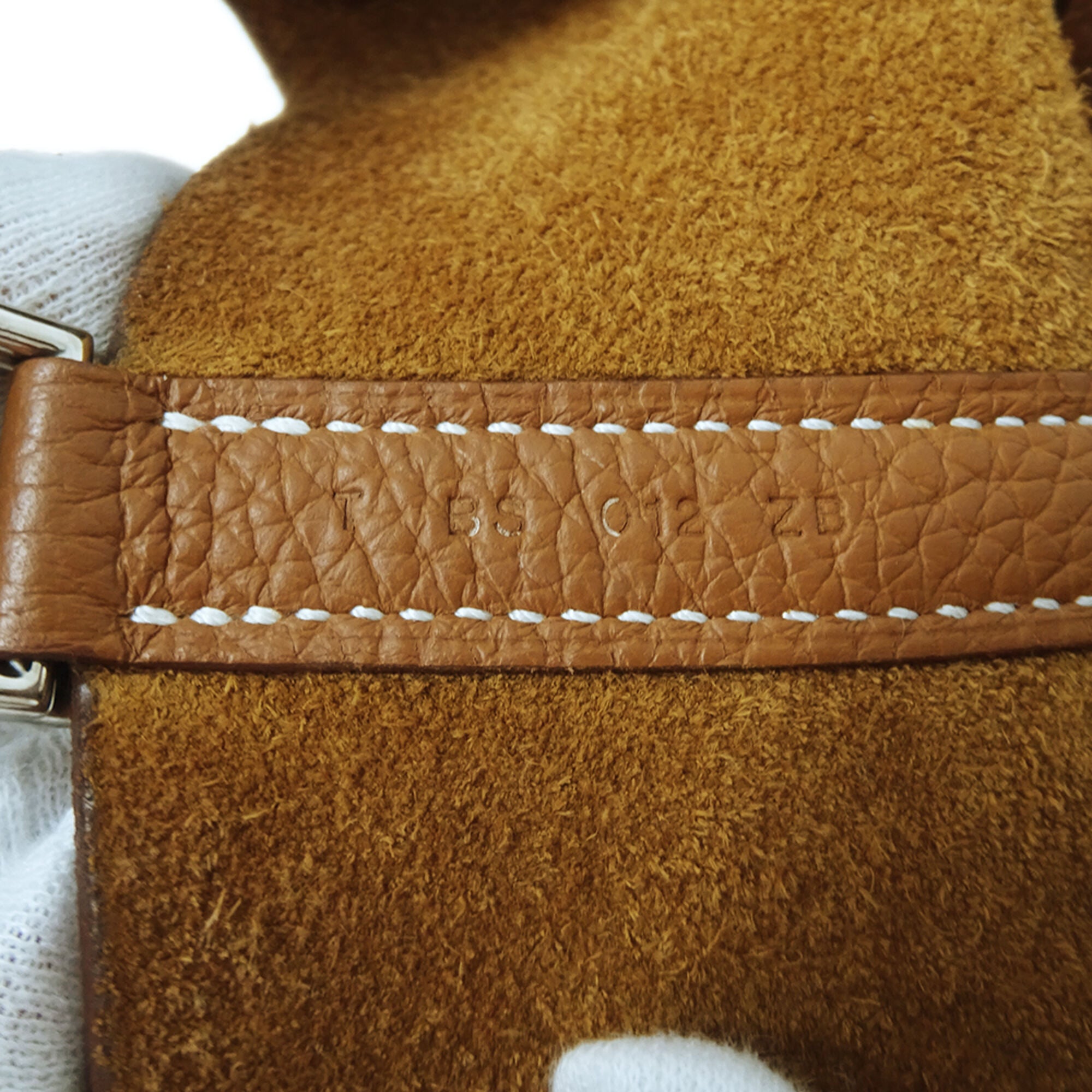 Hermes Brown Taurillon Clemence Leather Handbag Tote Bag (Pre-Owned)