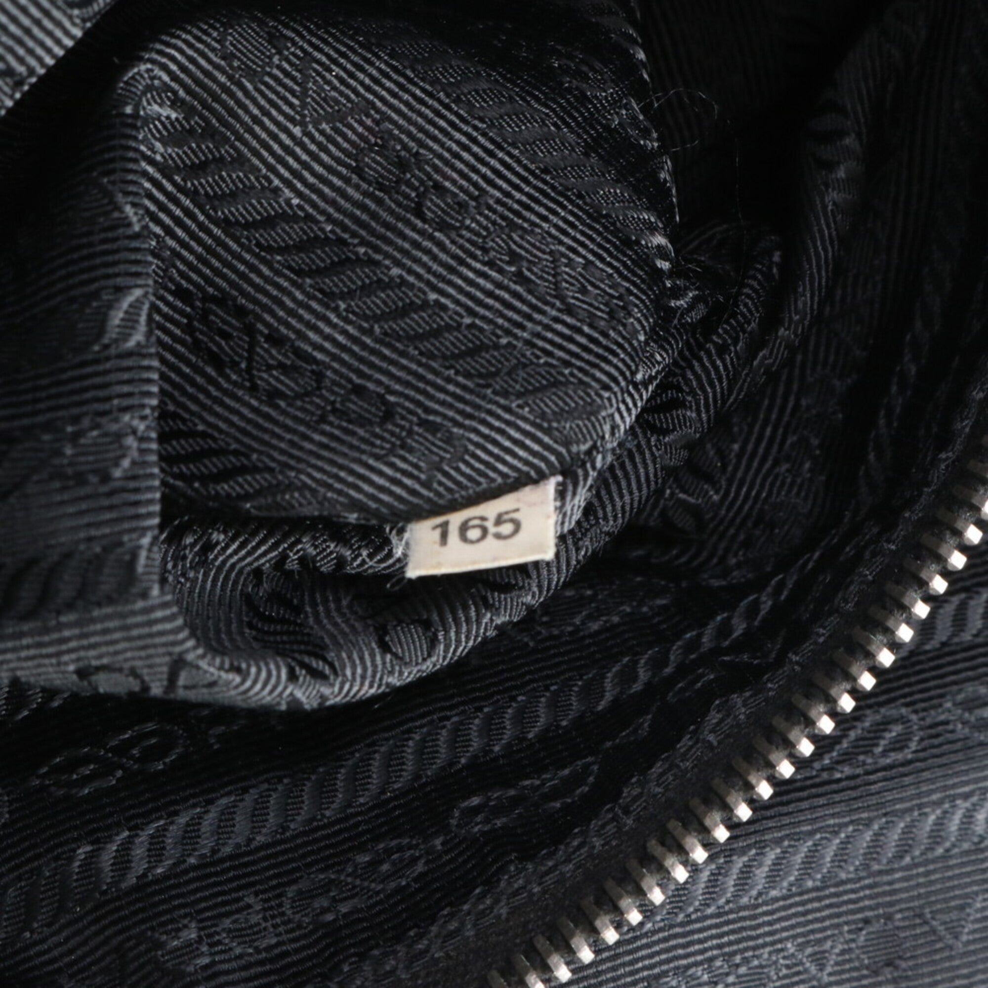 Prada Black Nylon Leather Handbag Tote Bag (Pre-Owned)
