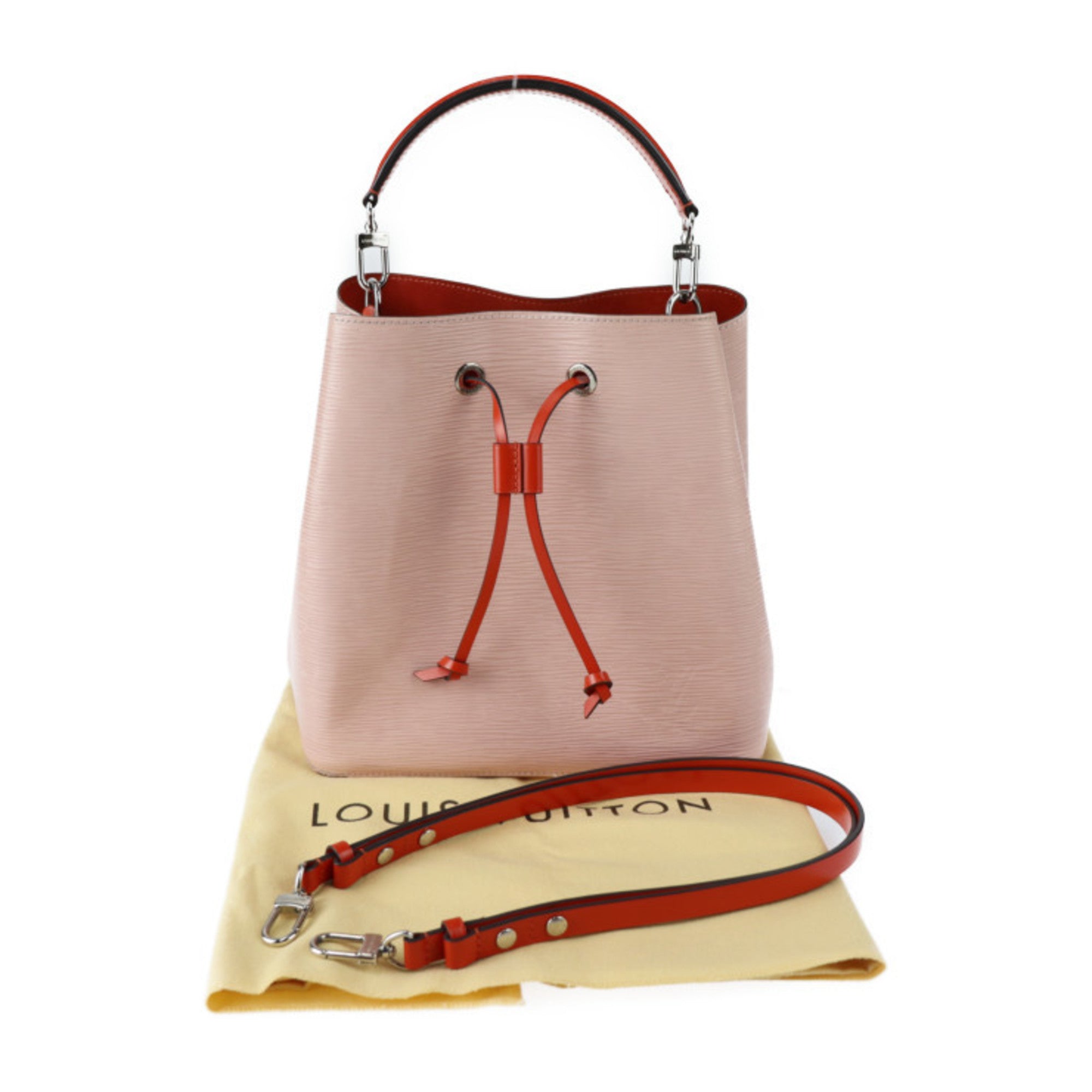 Louis Vuitton Epi Bicolor Orange Rose Ballerine Epi Leather Handbag Shoulder Bag Tote Bag (Pre-Owned)