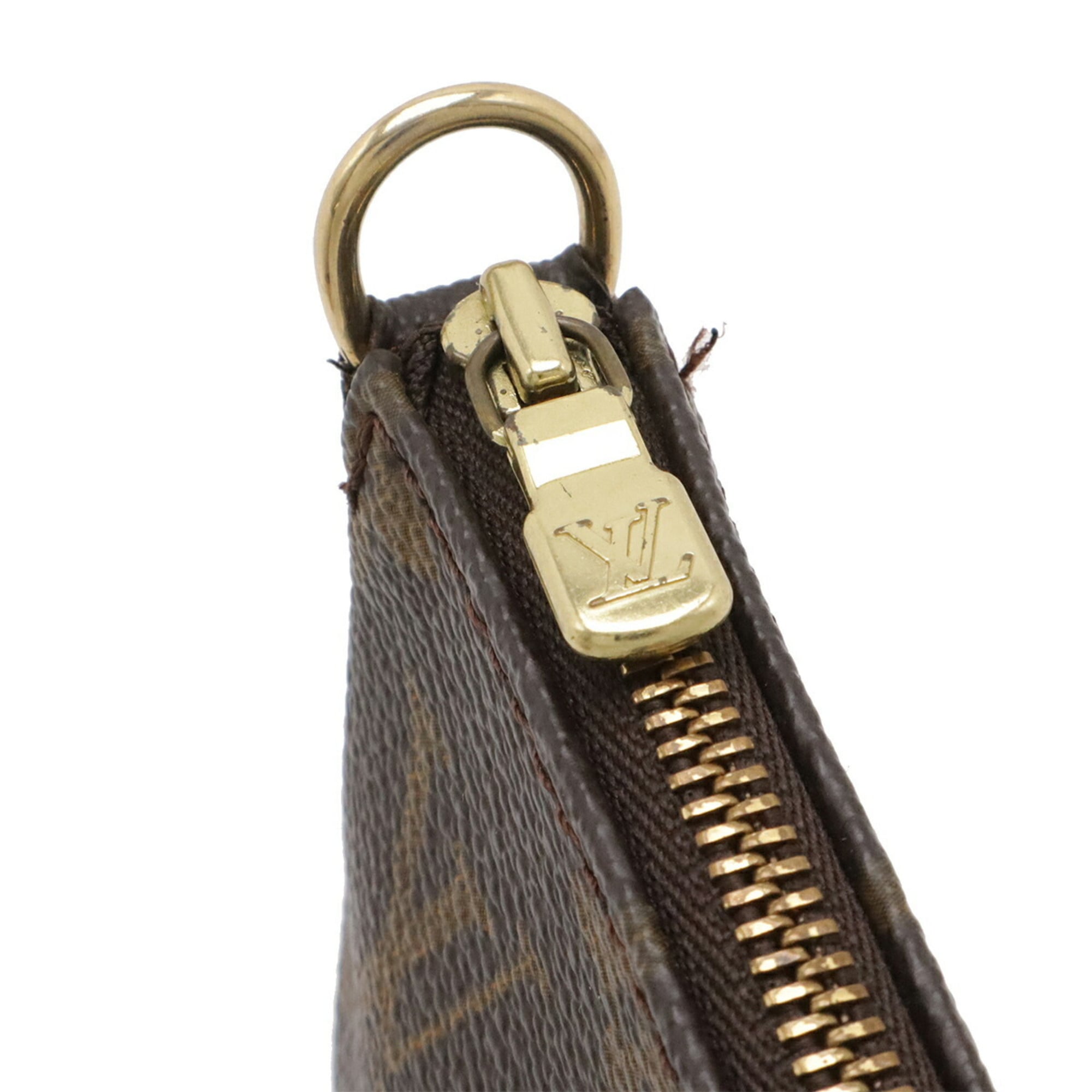 Louis Vuitton Brown Galle Monogram Monogram Handbag Pochette Pouch (Pre-Owned)