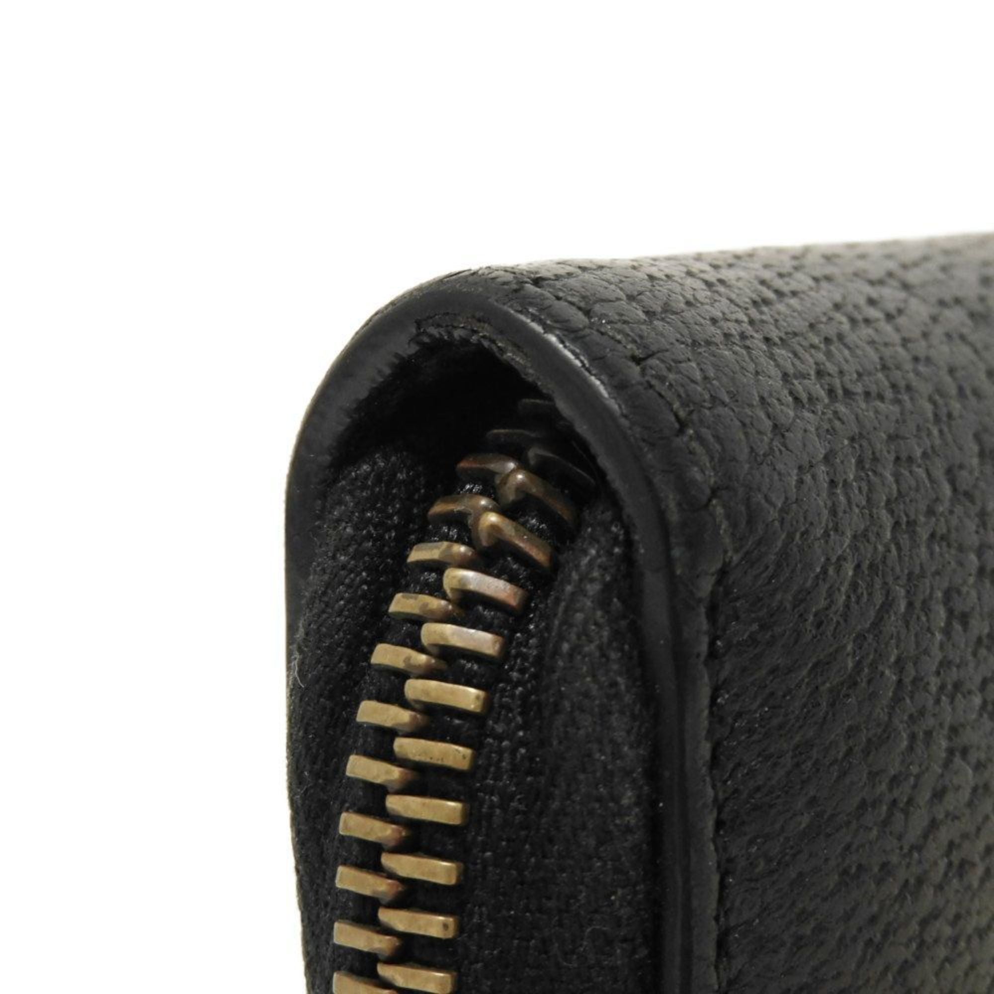 Gucci Black Leather Long Wallet (Bi-Fold) (Pre-Owned)
