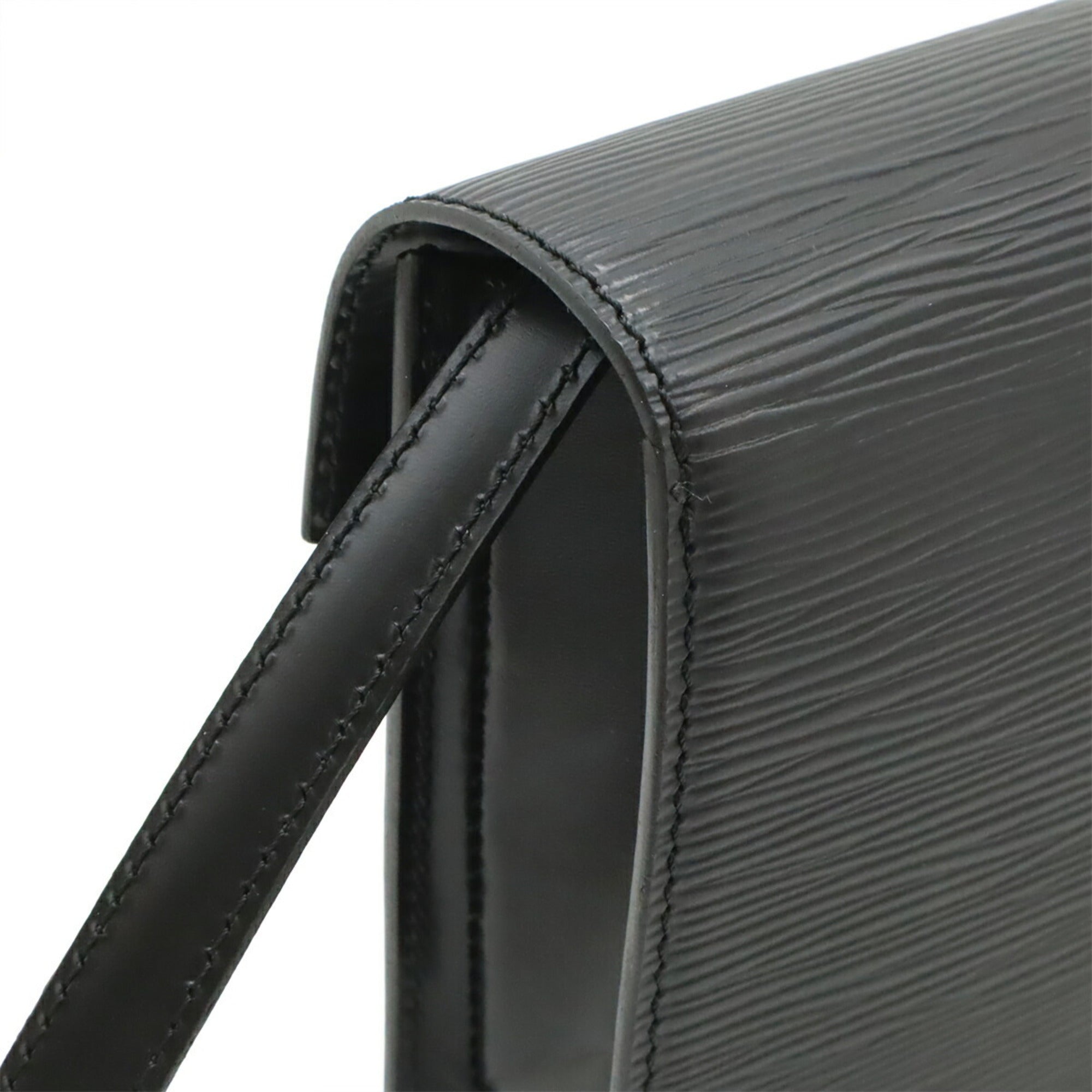 Louis Vuitton Noir Epi Leather Clutch Bag Pochette Shoulder Bag (Pre-Owned)
