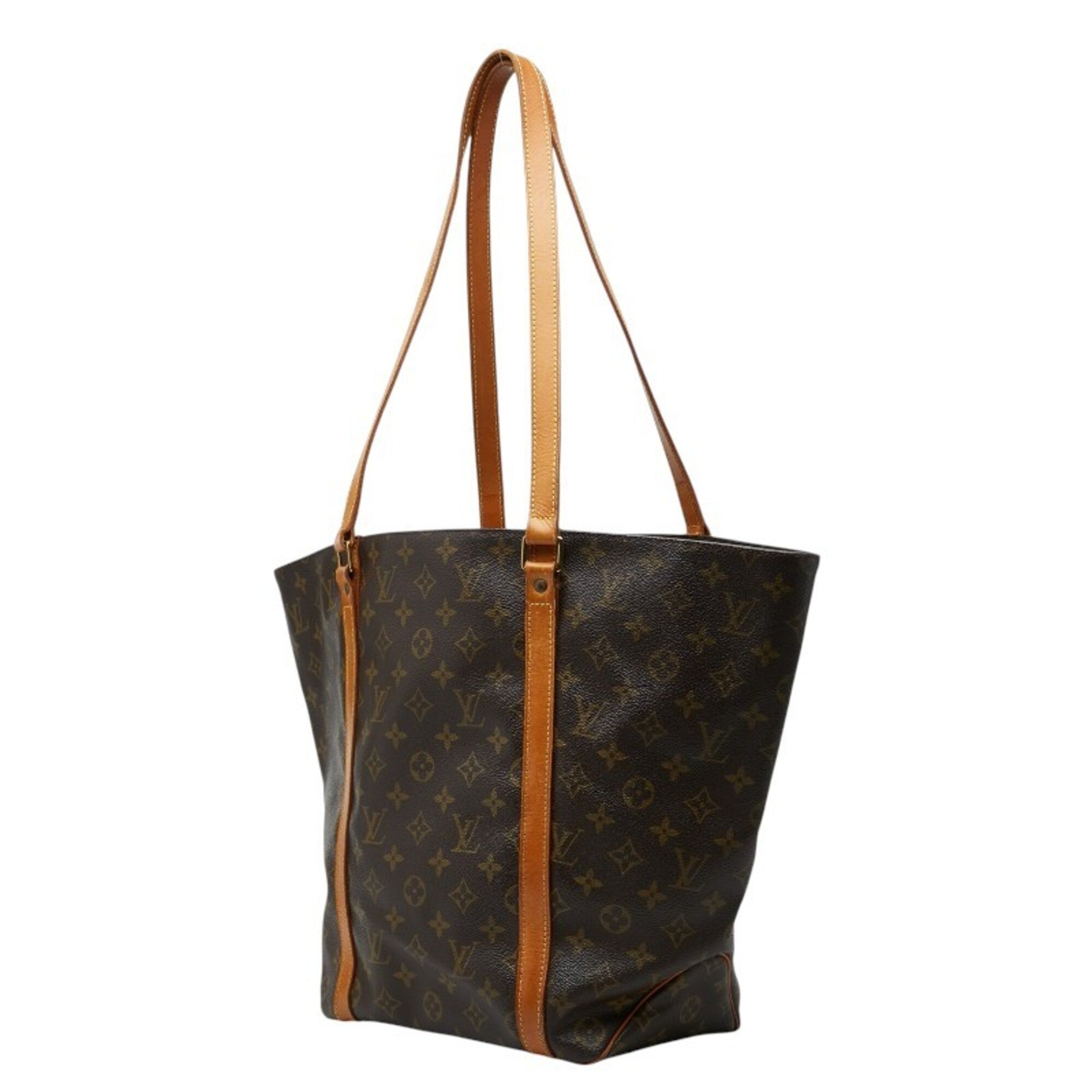 Louis Vuitton Brown Pvc Leather Shoulder Bag Tote Bag (Pre-Owned)
