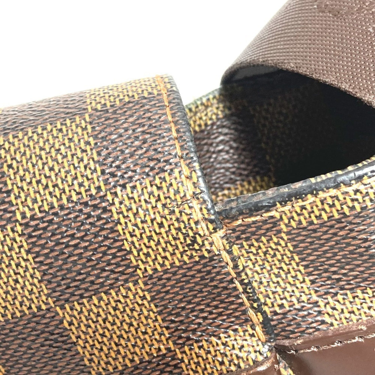 Louis Vuitton Brown Damier Canvas Messenger Bag Shoulder Bag (Pre-Owned)