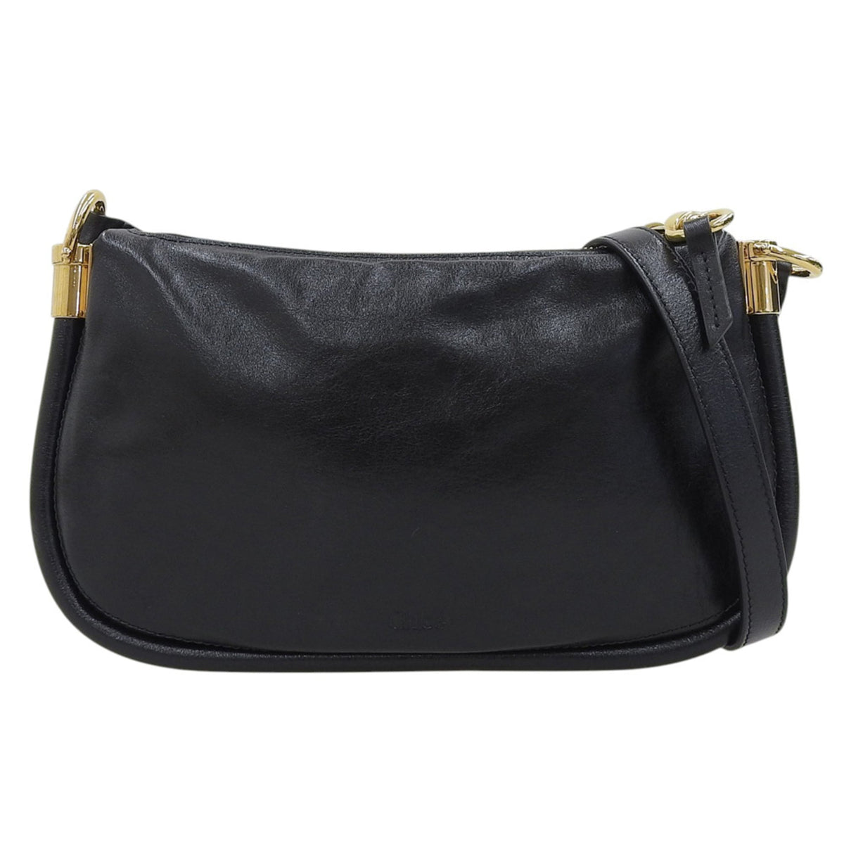 Chloé Black Leather Shoulder Bag (Pre-Owned)