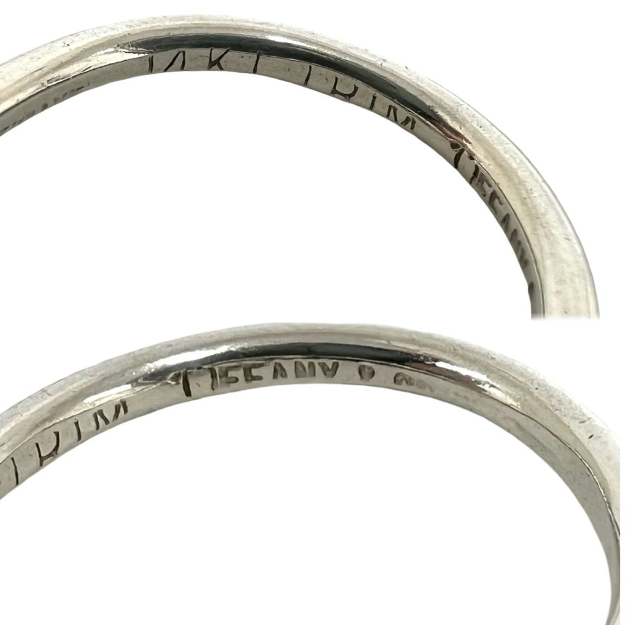 Tiffany Gold Silver Silver 925 Band Ring (Pre-Owned)