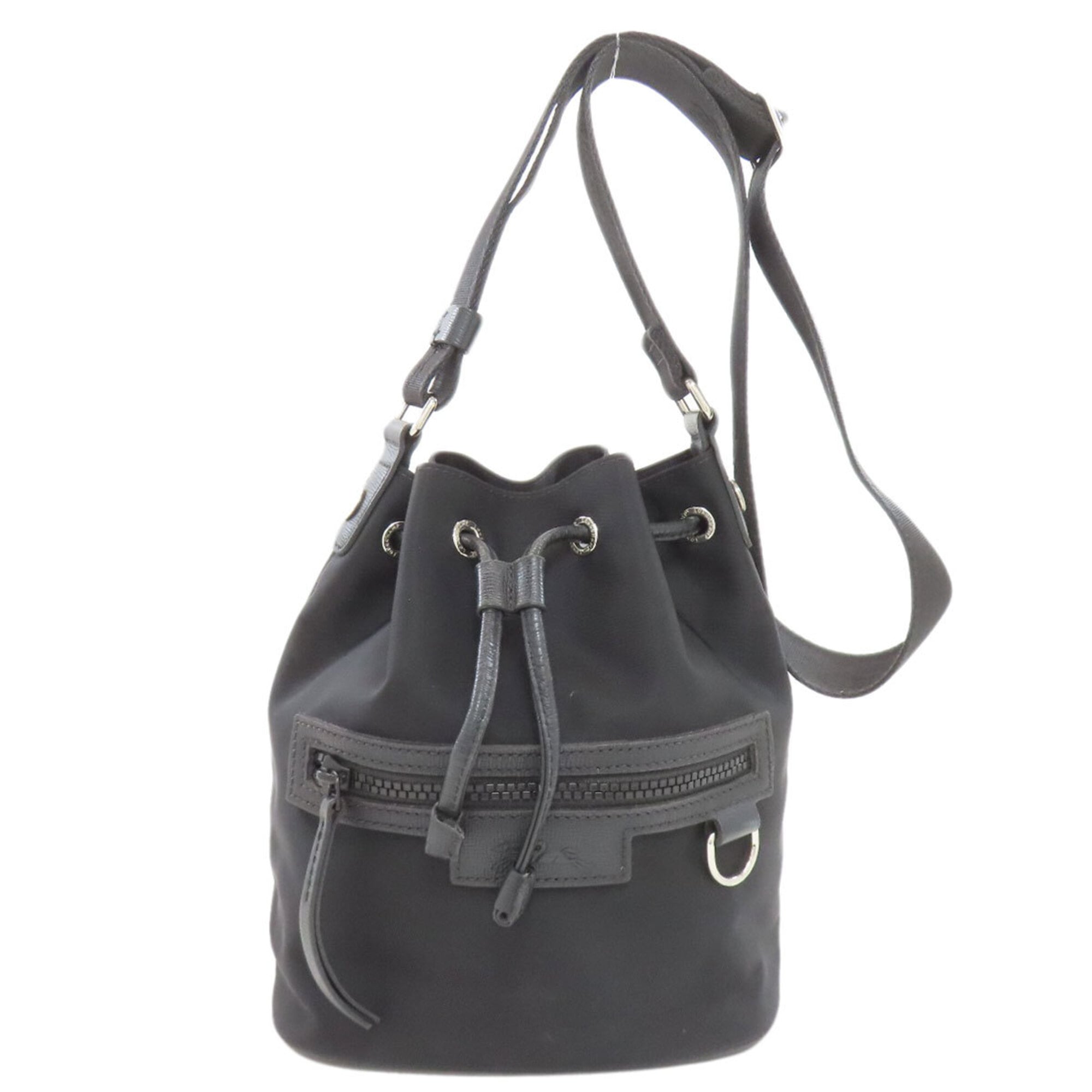Longchamp Black Nylon Shoulder Bag (Pre-Owned)