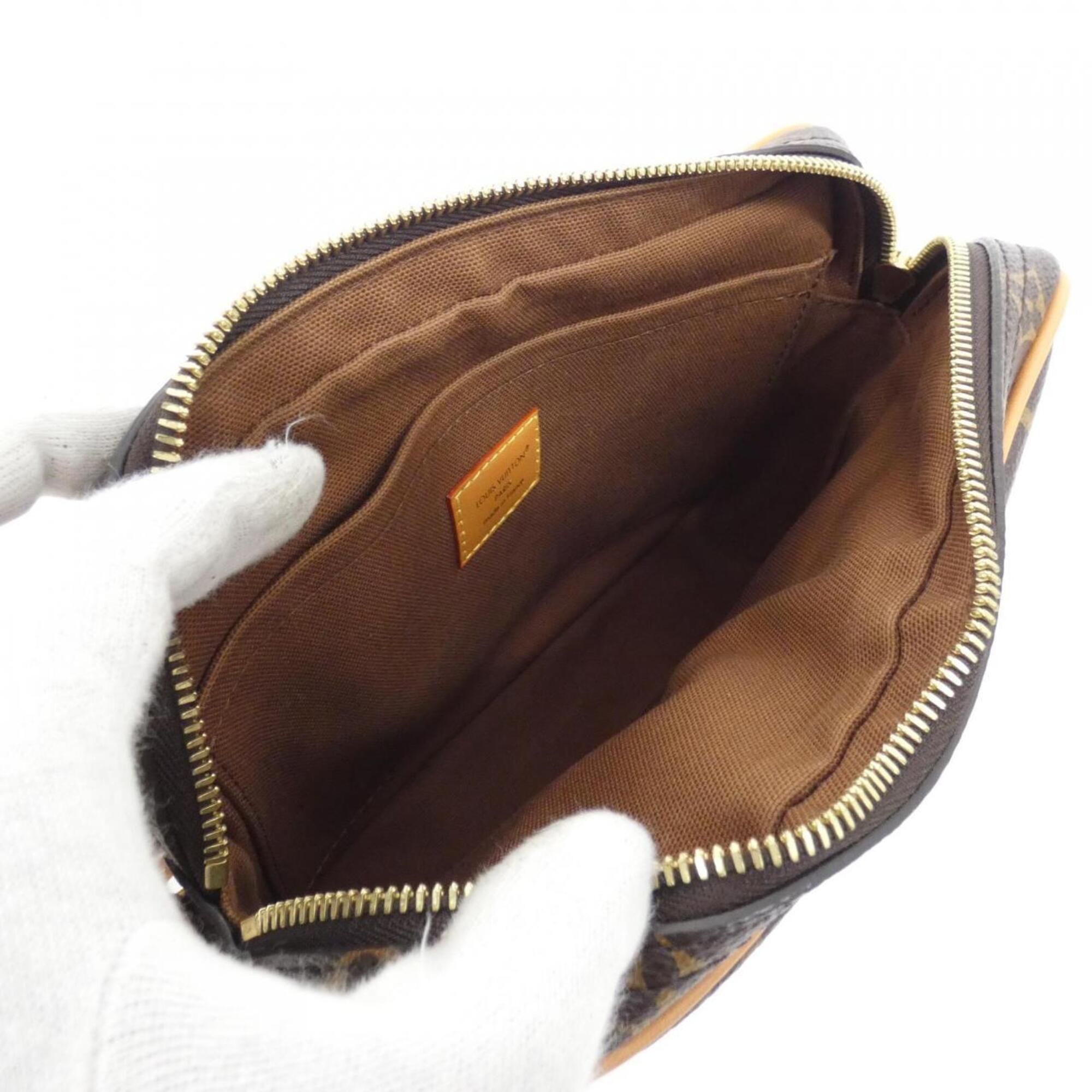 Louis Vuitton Marron Coated Canvas Shoulder Bag (Pre-Owned)