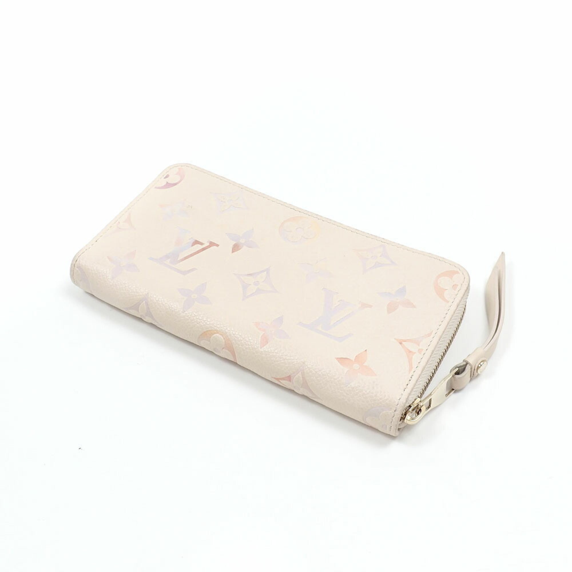 Louis Vuitton Beige Monogram Empreinte Long Wallet (Bi-Fold) (Pre-Owned)