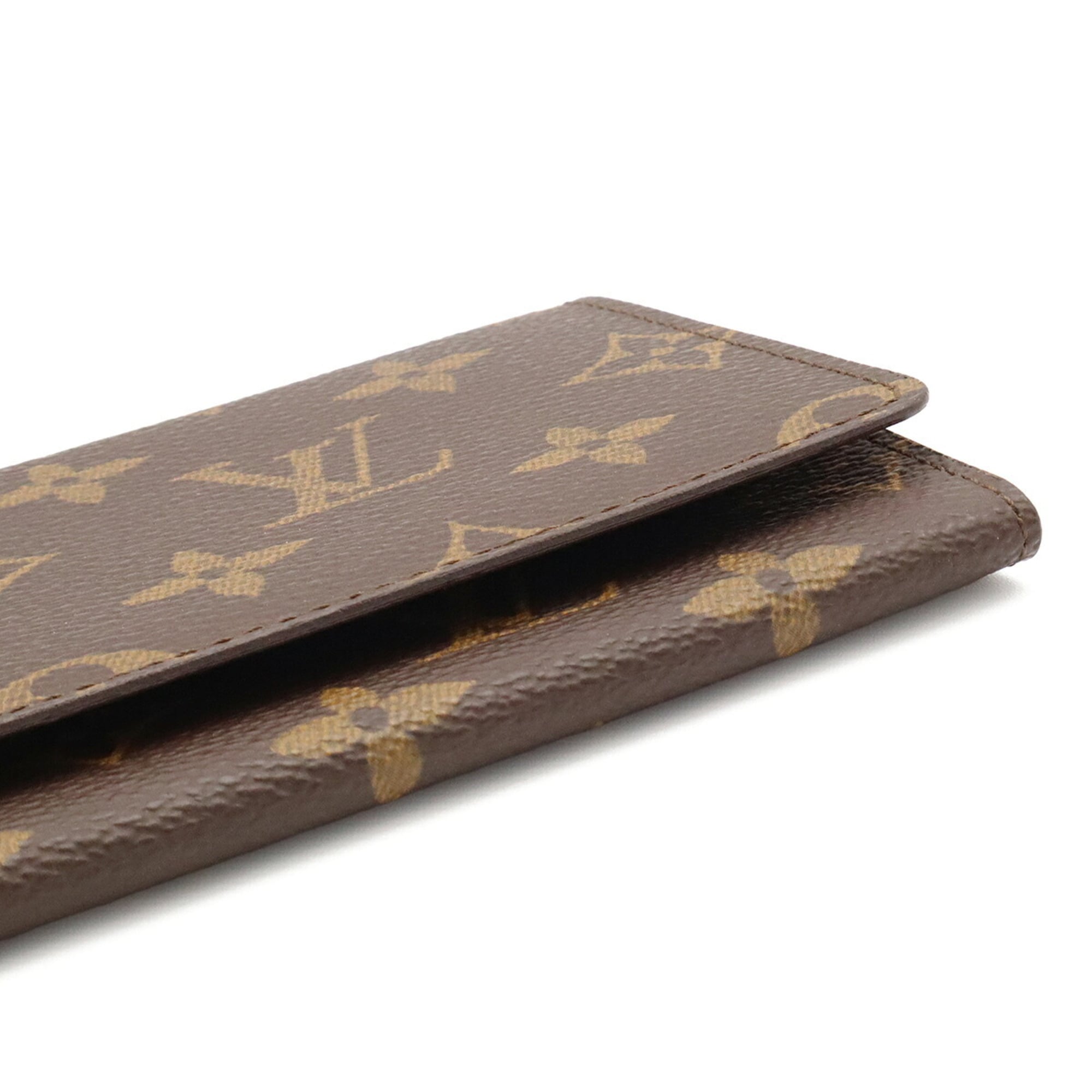 Louis Vuitton Brown Monogram Canvas Long Bill Wallet (Bi-Fold) (Pre-Owned)