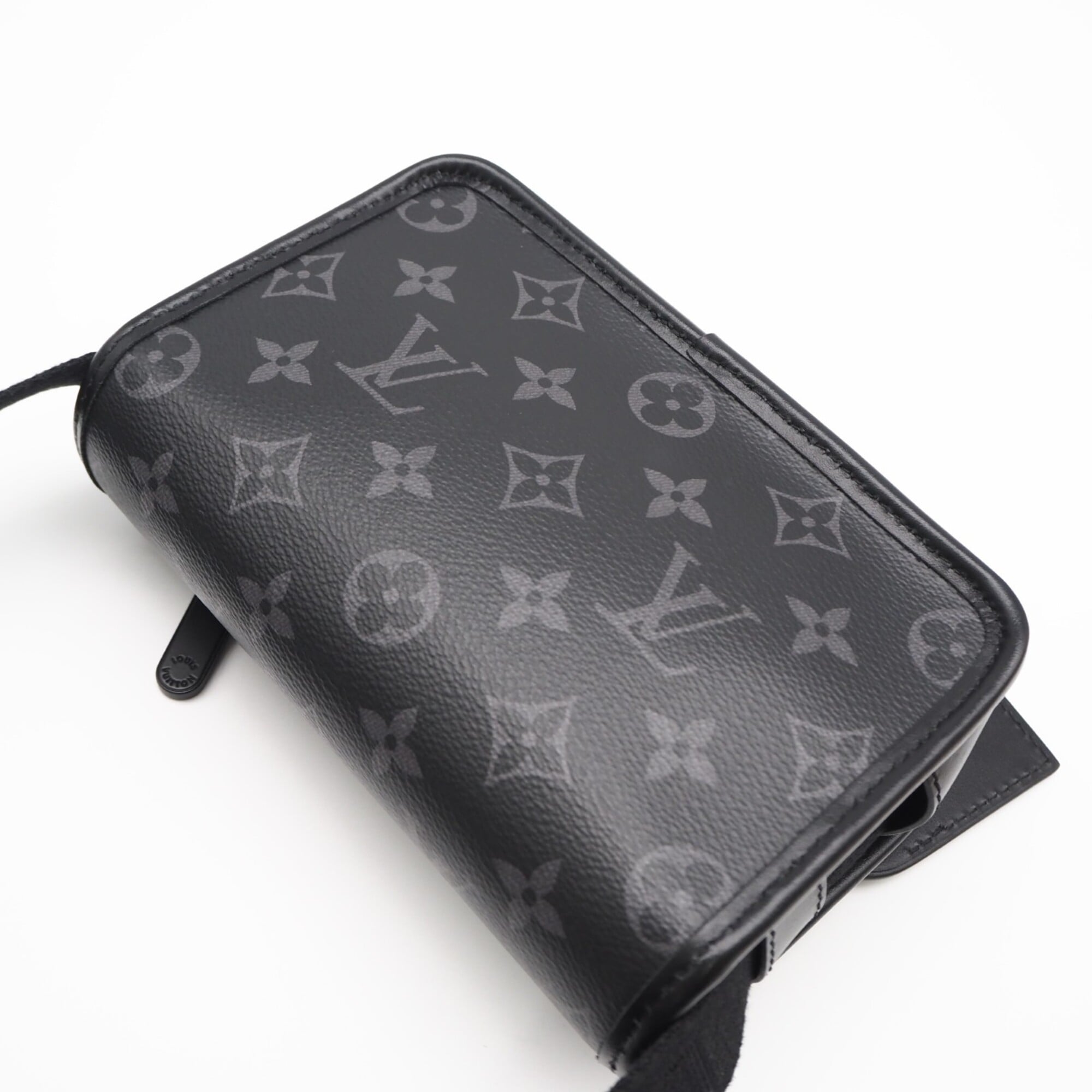 Louis Vuitton Monogram Eclipse Black Gray Coated Canvas Leather Shoulder Bag (Pre-Owned)