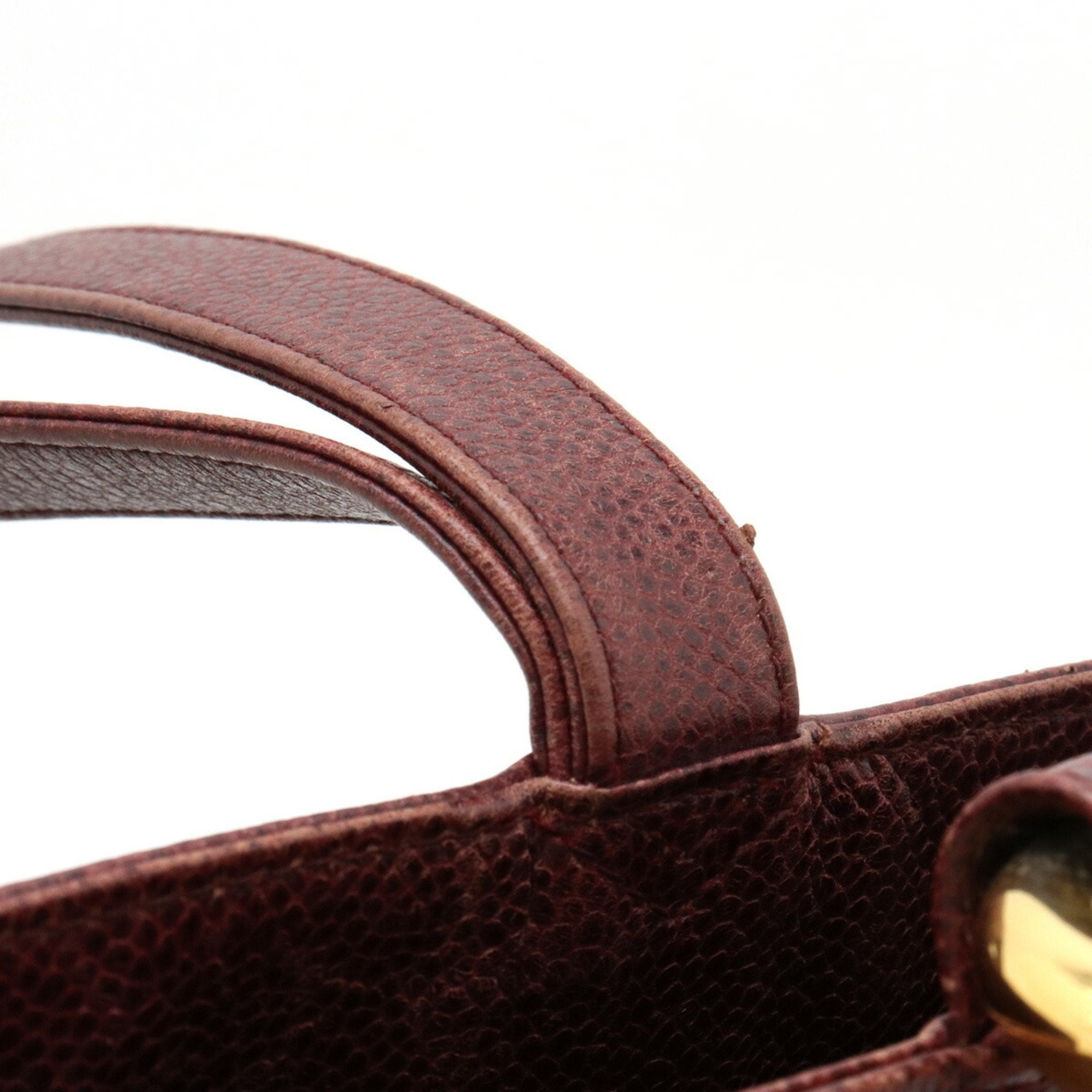 Chanel Bordeaux Caviar Leather Shoulder Bag (Pre-Owned)