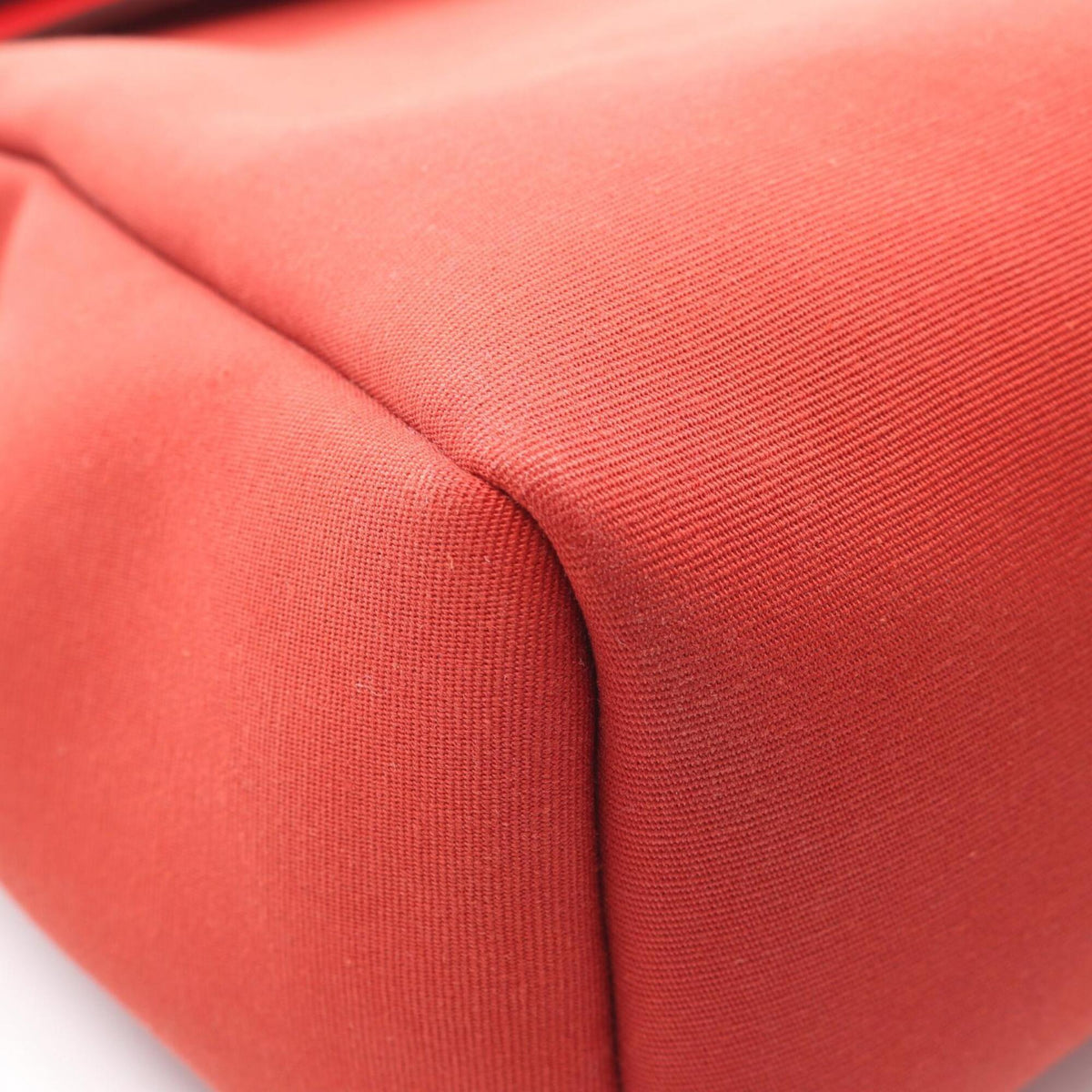 Hermes Bordeaux Pink Red Color Toile Officier Handbag (Pre-Owned)