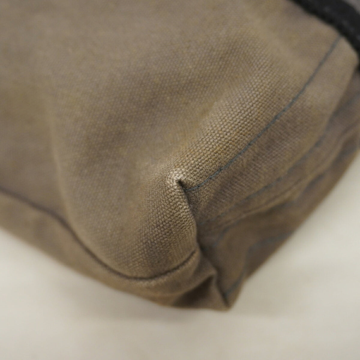 Hermes Gray Canvas Tote Bag (Pre-Owned)