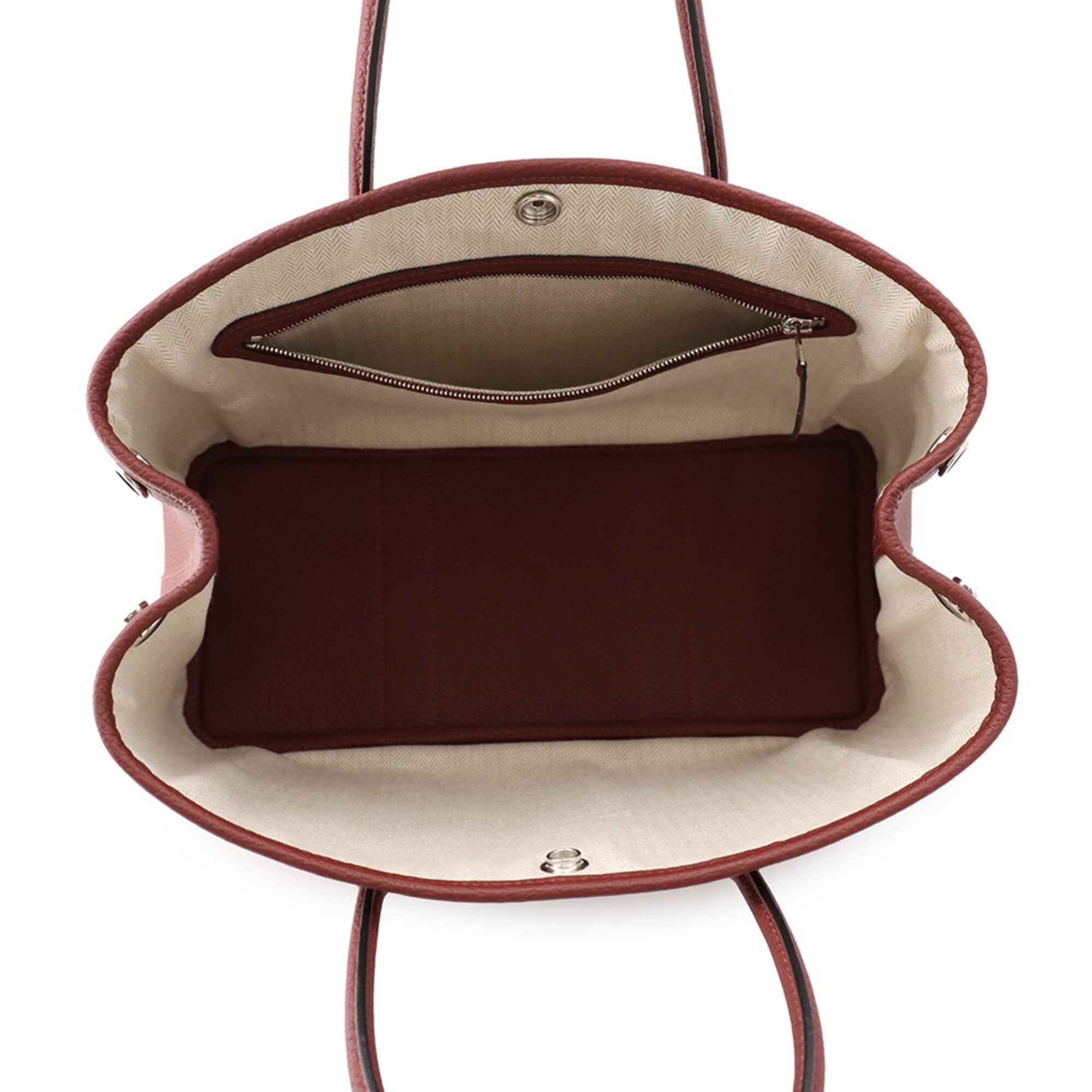 Hermes Rouge H Negonda Leather Tote Bag